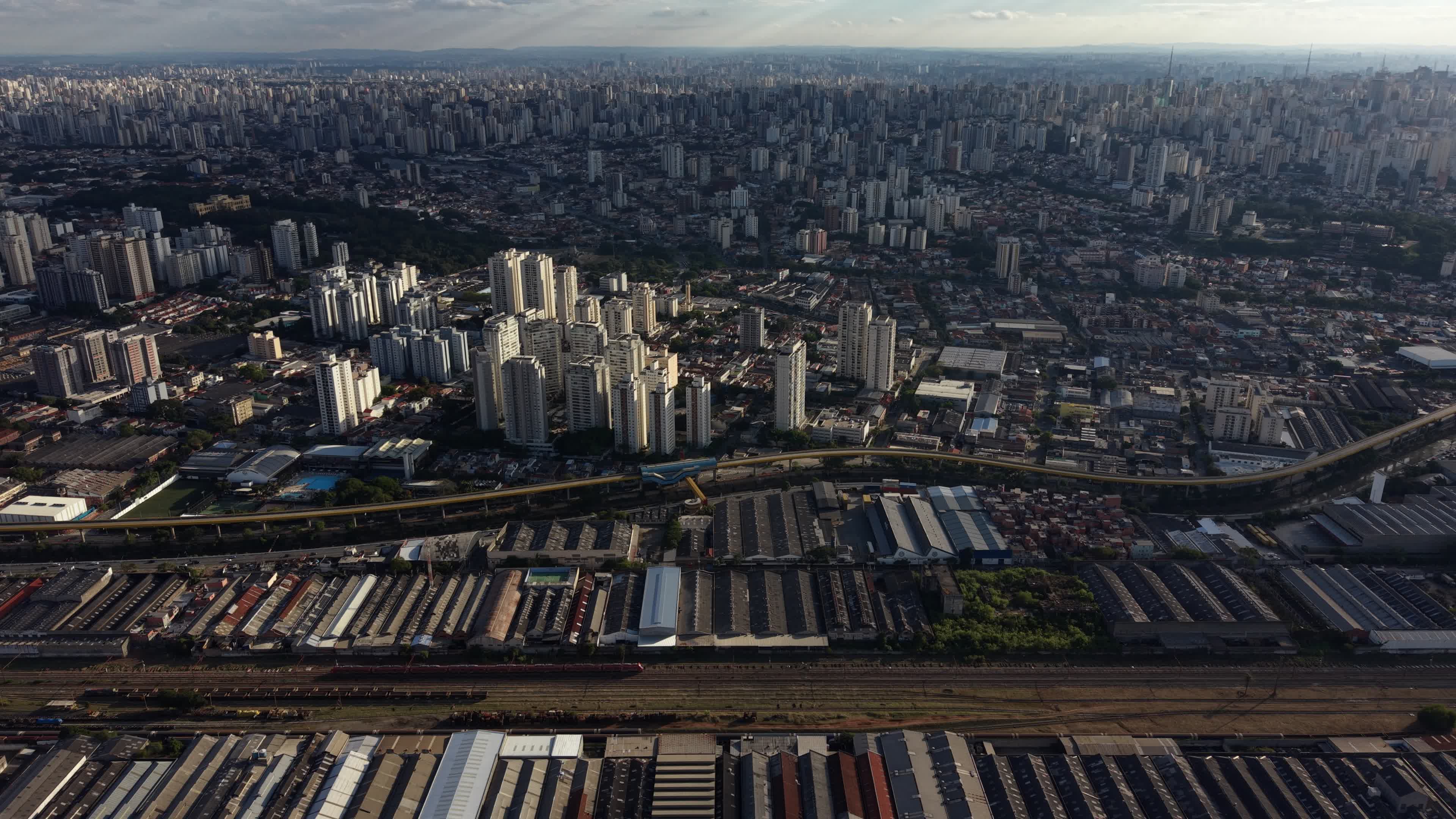Aerial image of the city of São Paulo, Brazil