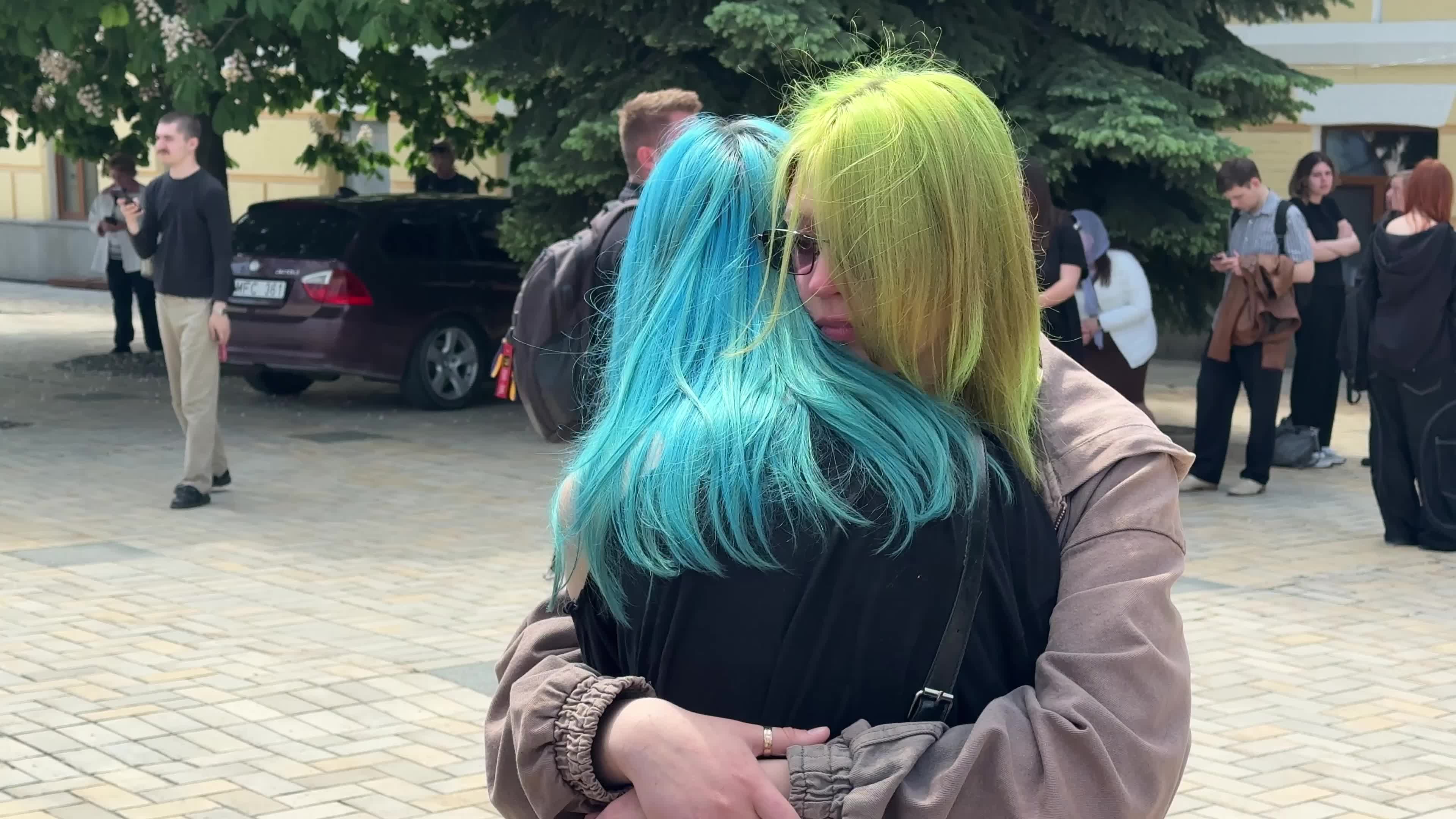 Funeral service for sisters Liubava and Vira Yakovlev, who were killed in a Russian missile strike on Kyiv
