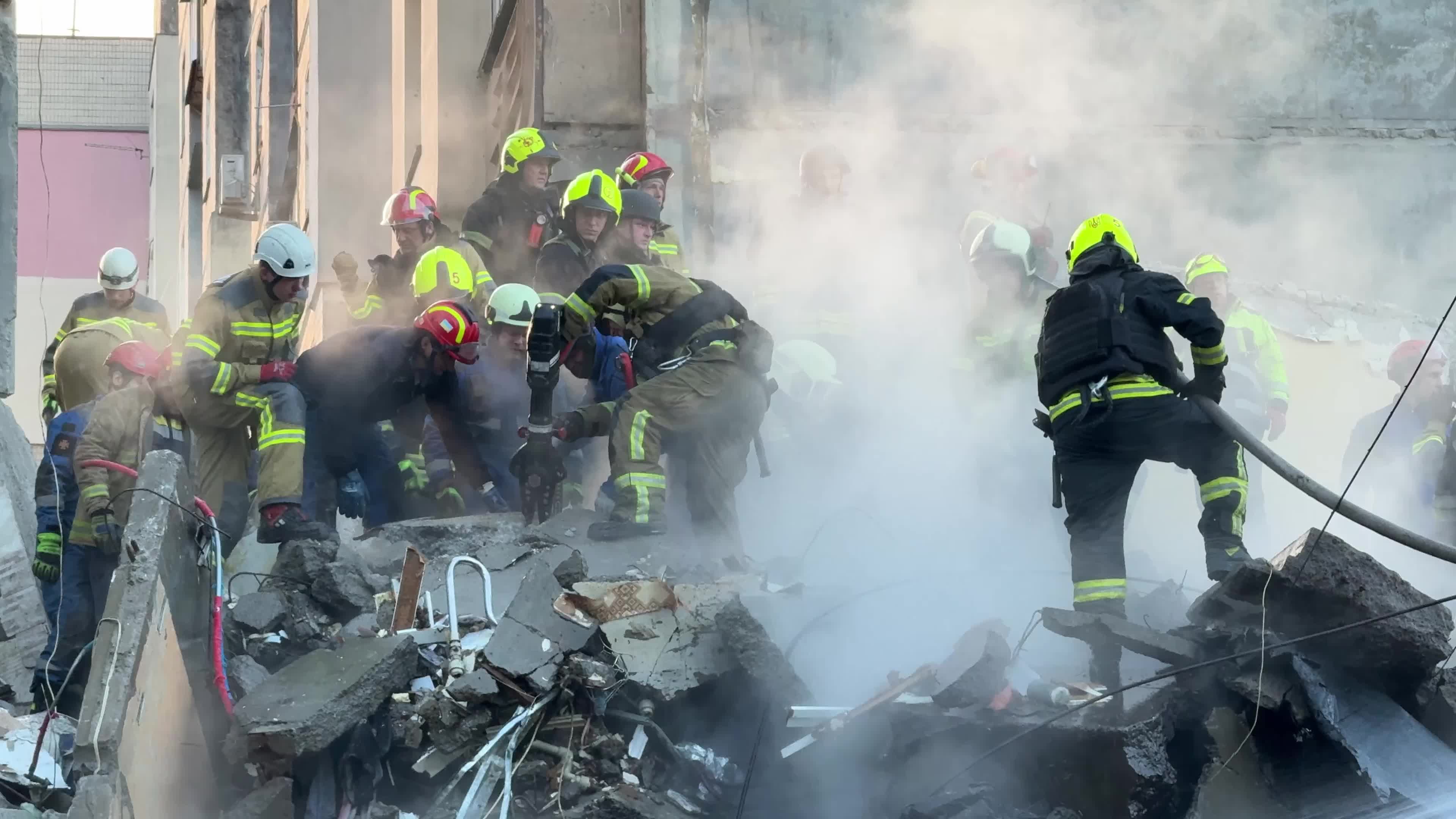 The largest combined Russian missile and drone attack on Kyiv, Ukraine