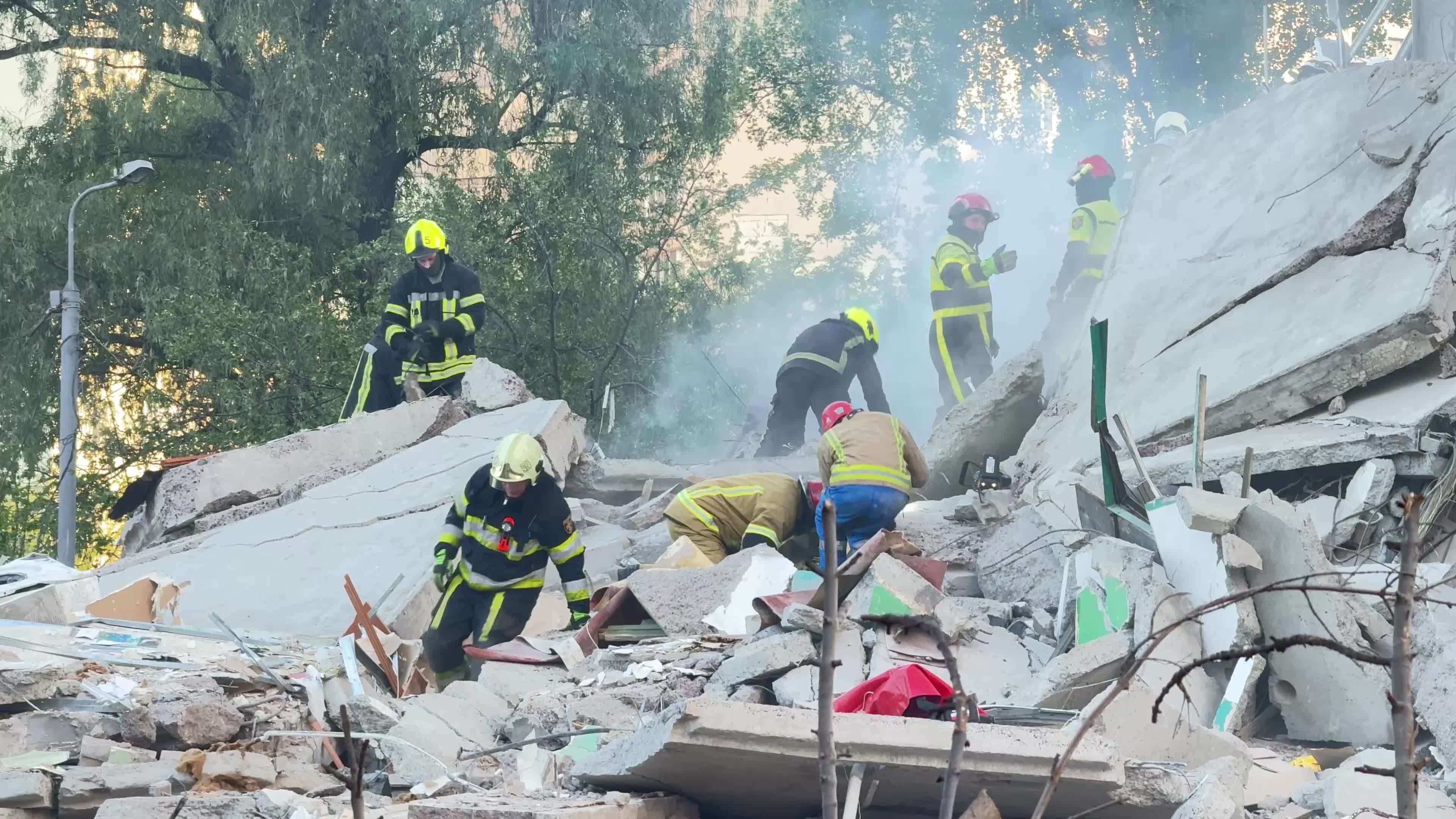 The largest combined Russian missile and drone attack on Kyiv, Ukraine