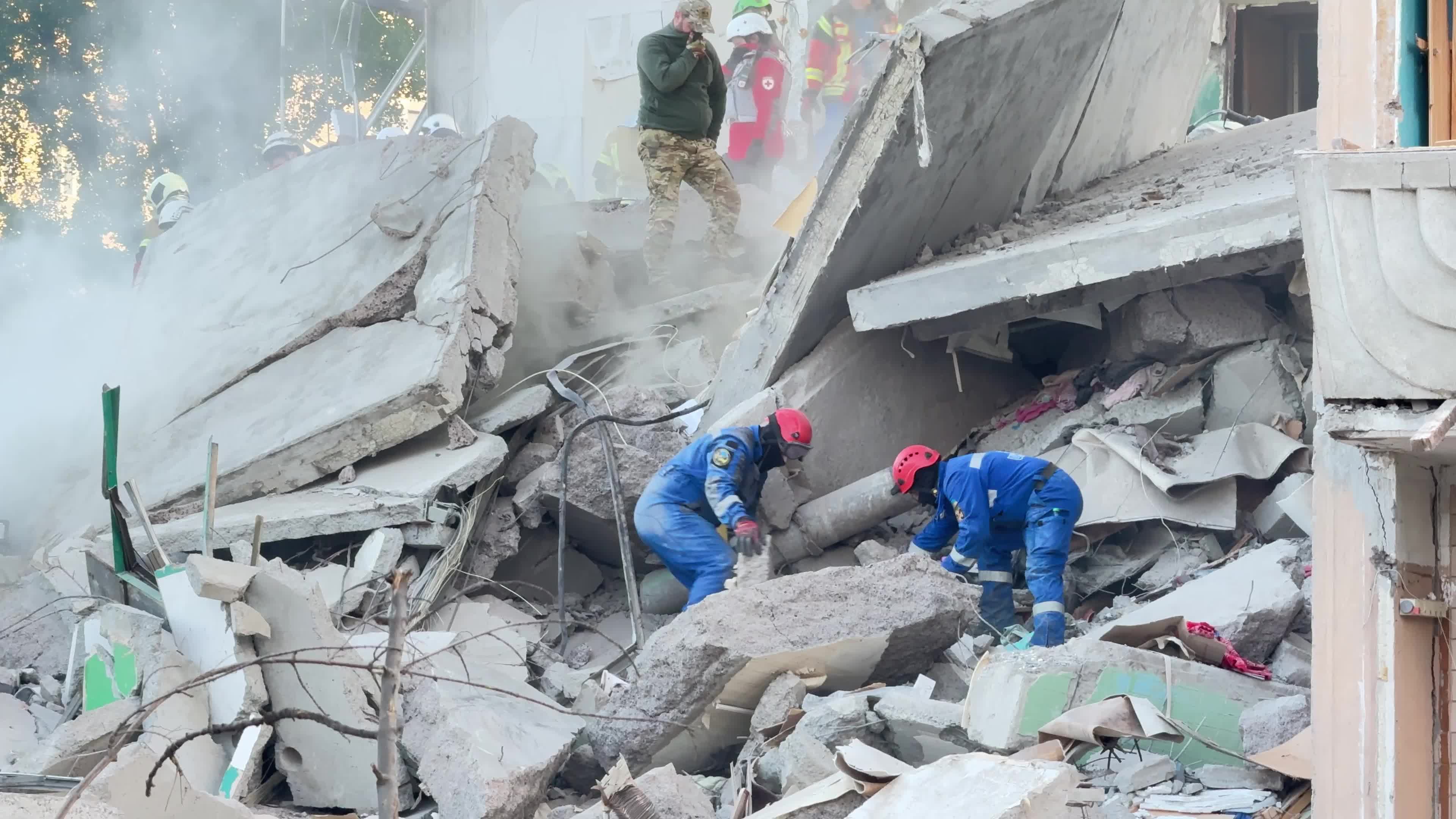 The largest combined Russian missile and drone attack on Kyiv, Ukraine