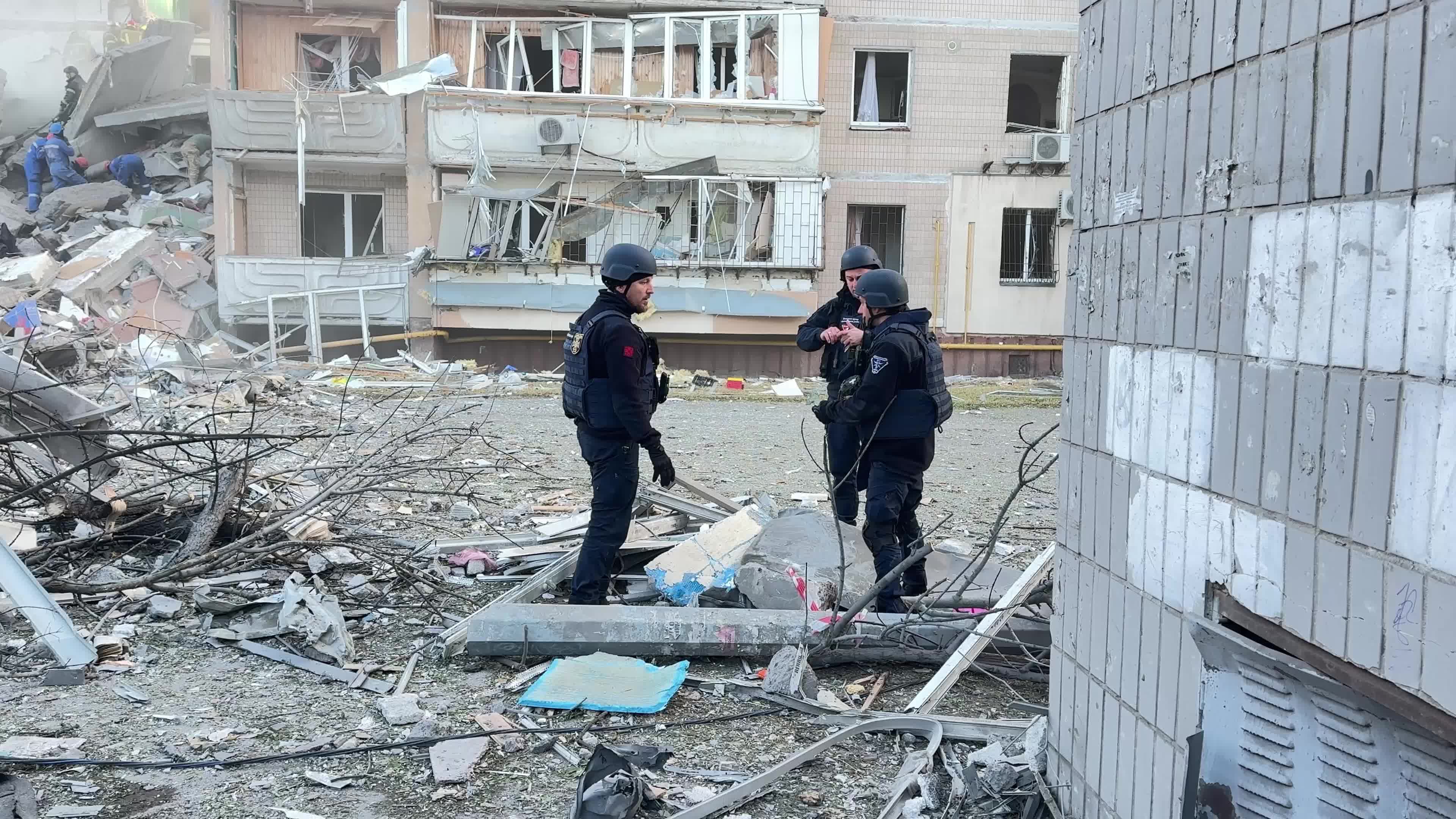 The largest combined Russian missile and drone attack on Kyiv, Ukraine