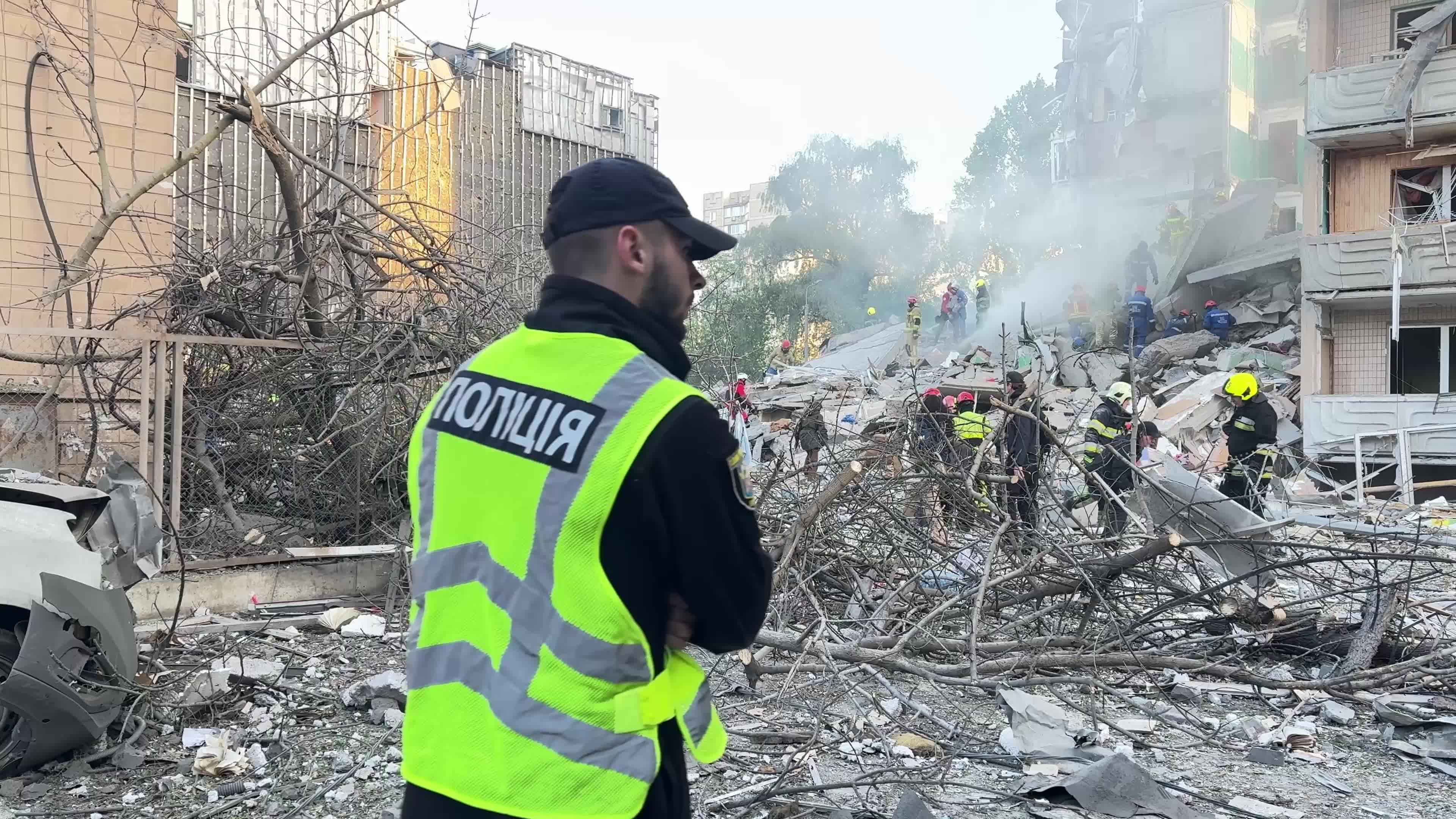 The largest combined Russian missile and drone attack on Kyiv, Ukraine