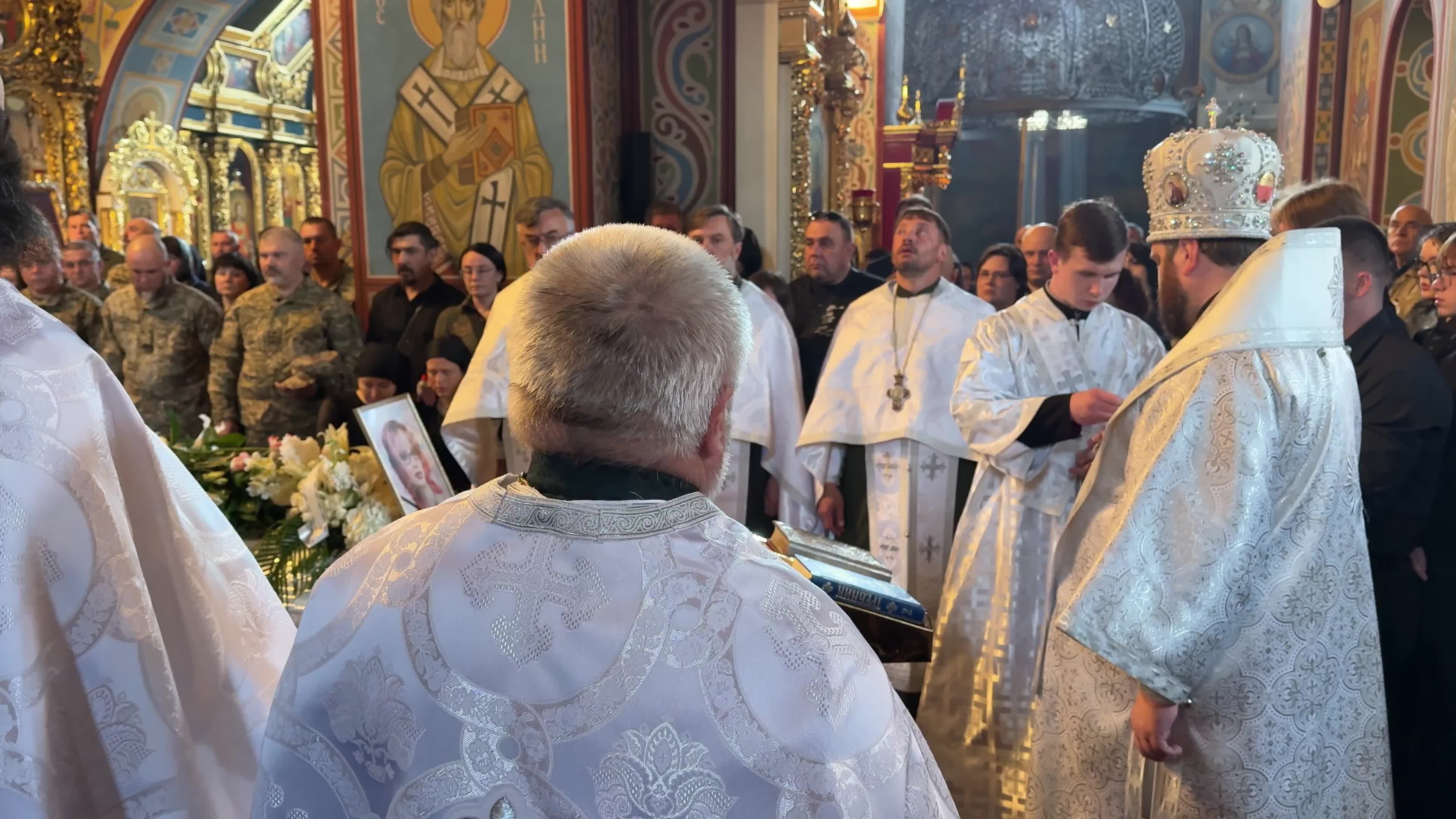 Funeral service for sisters Liubava and Vira Yakovlev, who were killed in a Russian missile strike on Kyiv