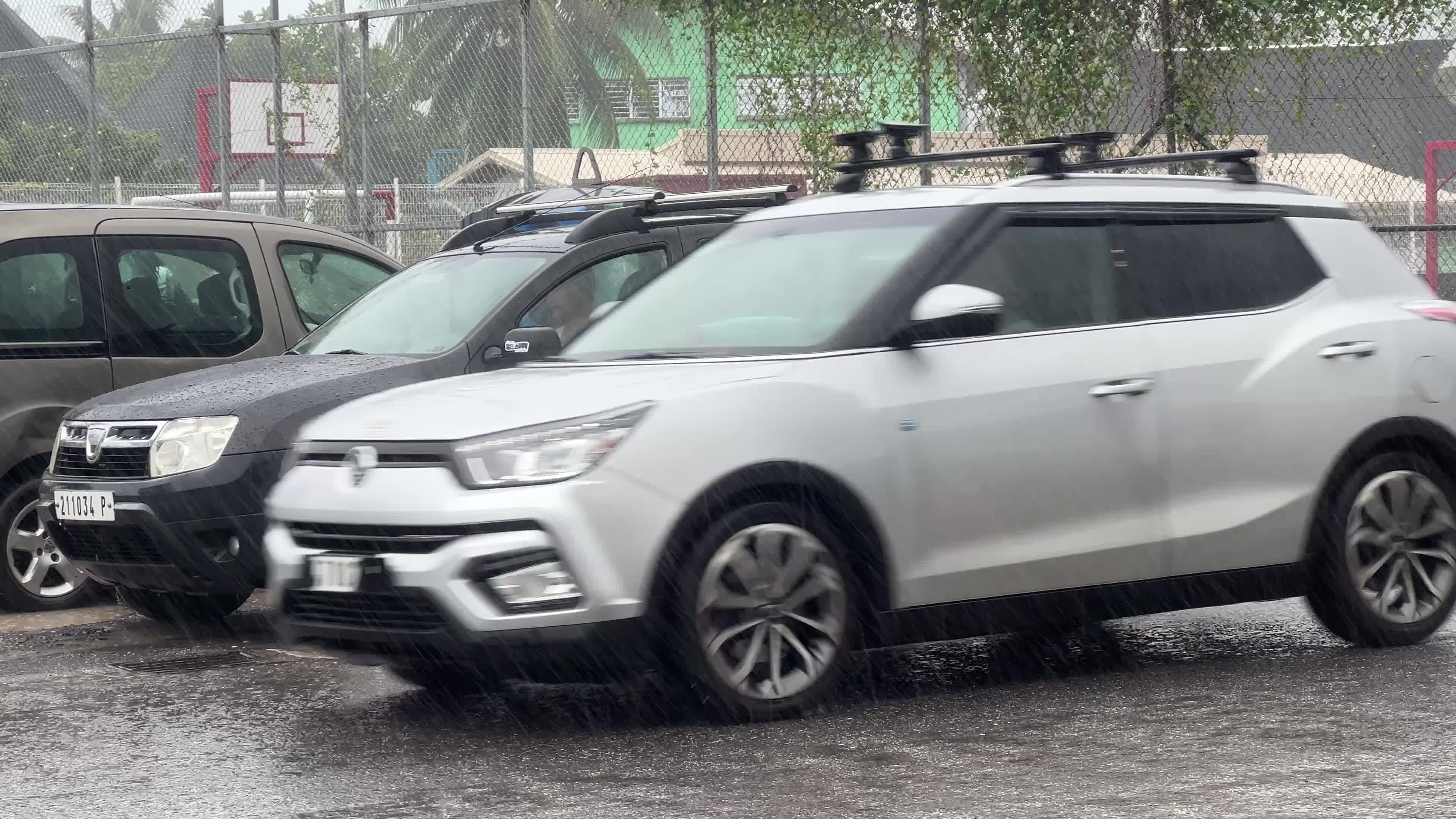 Heavy rain in Bora Bora