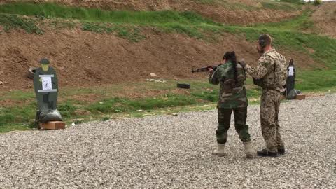 IS Conflict: Peshmerga Women At Bnaslawa Camp