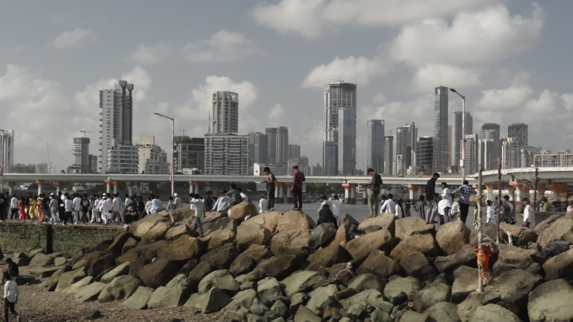 Devotees Throng Haji Ali Dargah In Mumbai