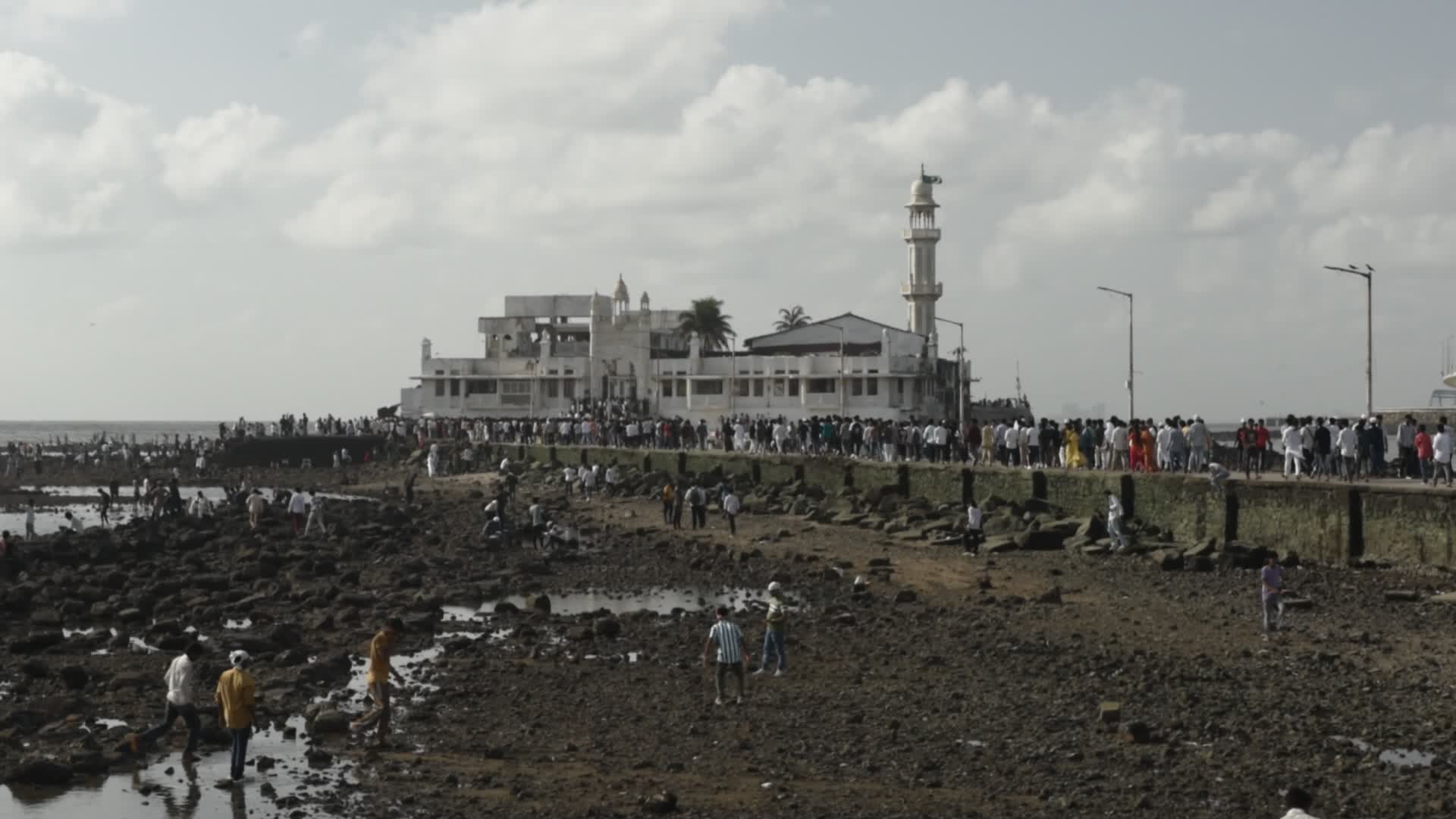 Devotees Throng Haji Ali Dargah In Mumbai