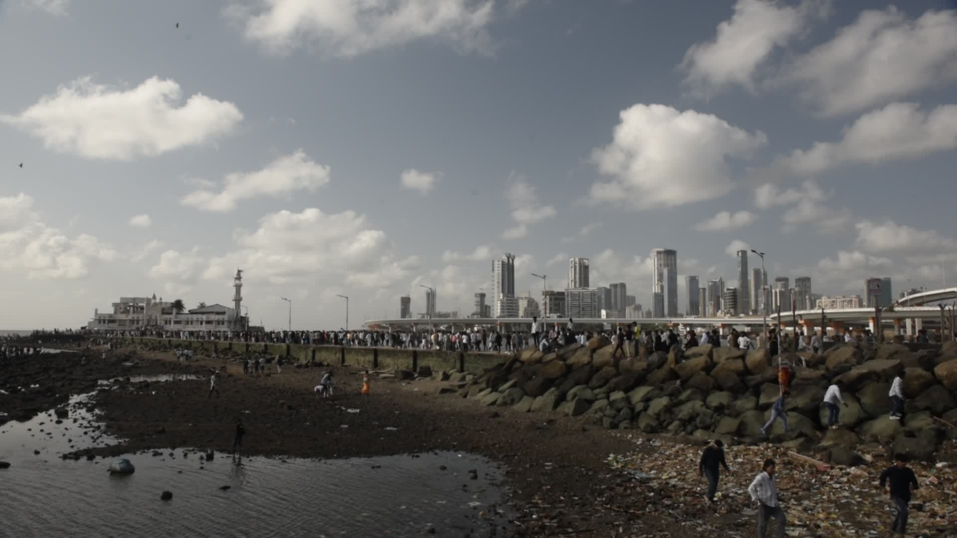 Devotees Throng Haji Ali Dargah In Mumbai