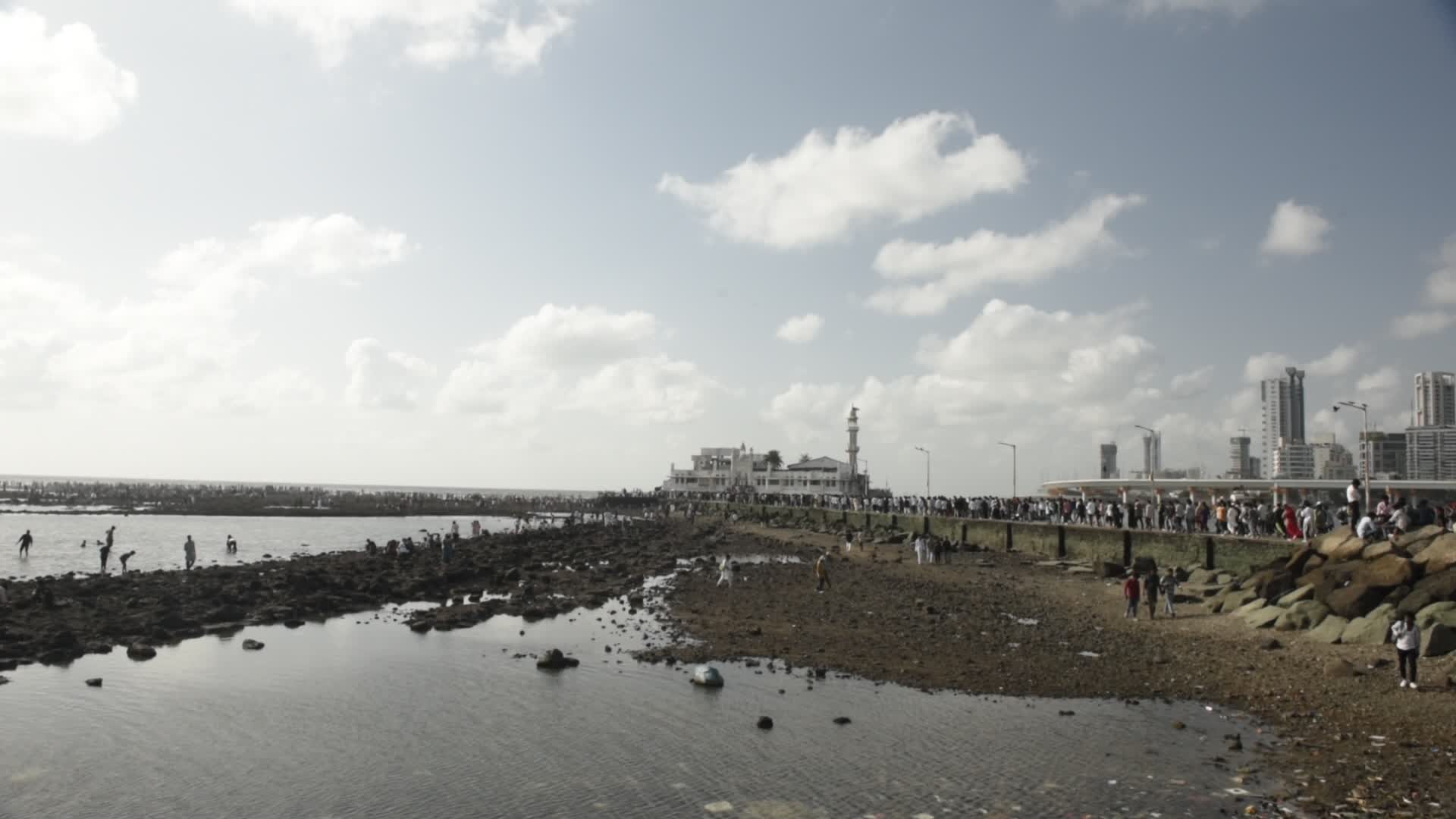 Devotees Throng Haji Ali Dargah In Mumbai