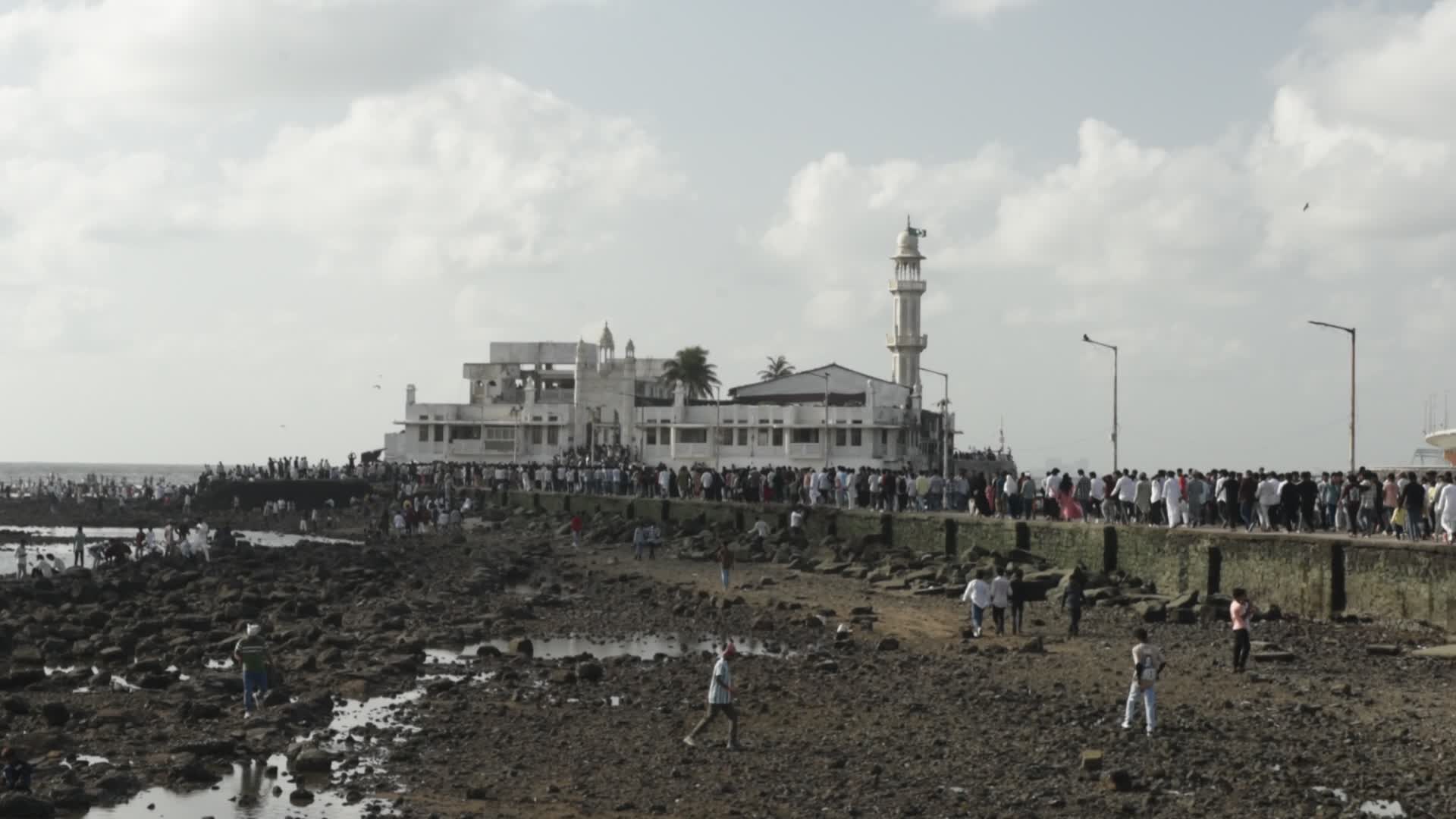 Devotees Throng Haji Ali Dargah In Mumbai
