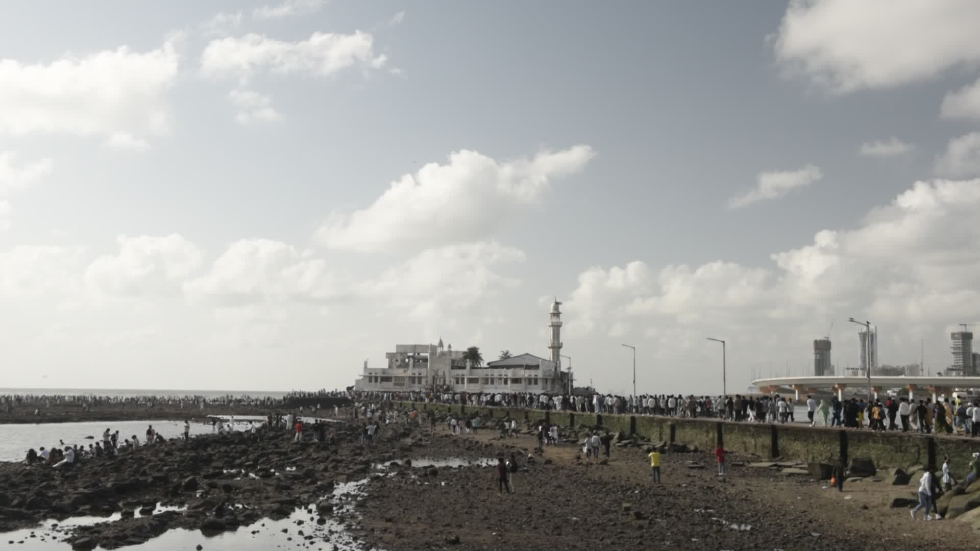Devotees Throng Haji Ali Dargah In Mumbai