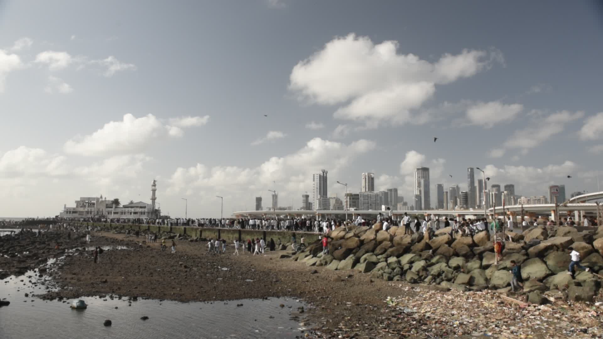 Devotees Throng Haji Ali Dargah In Mumbai