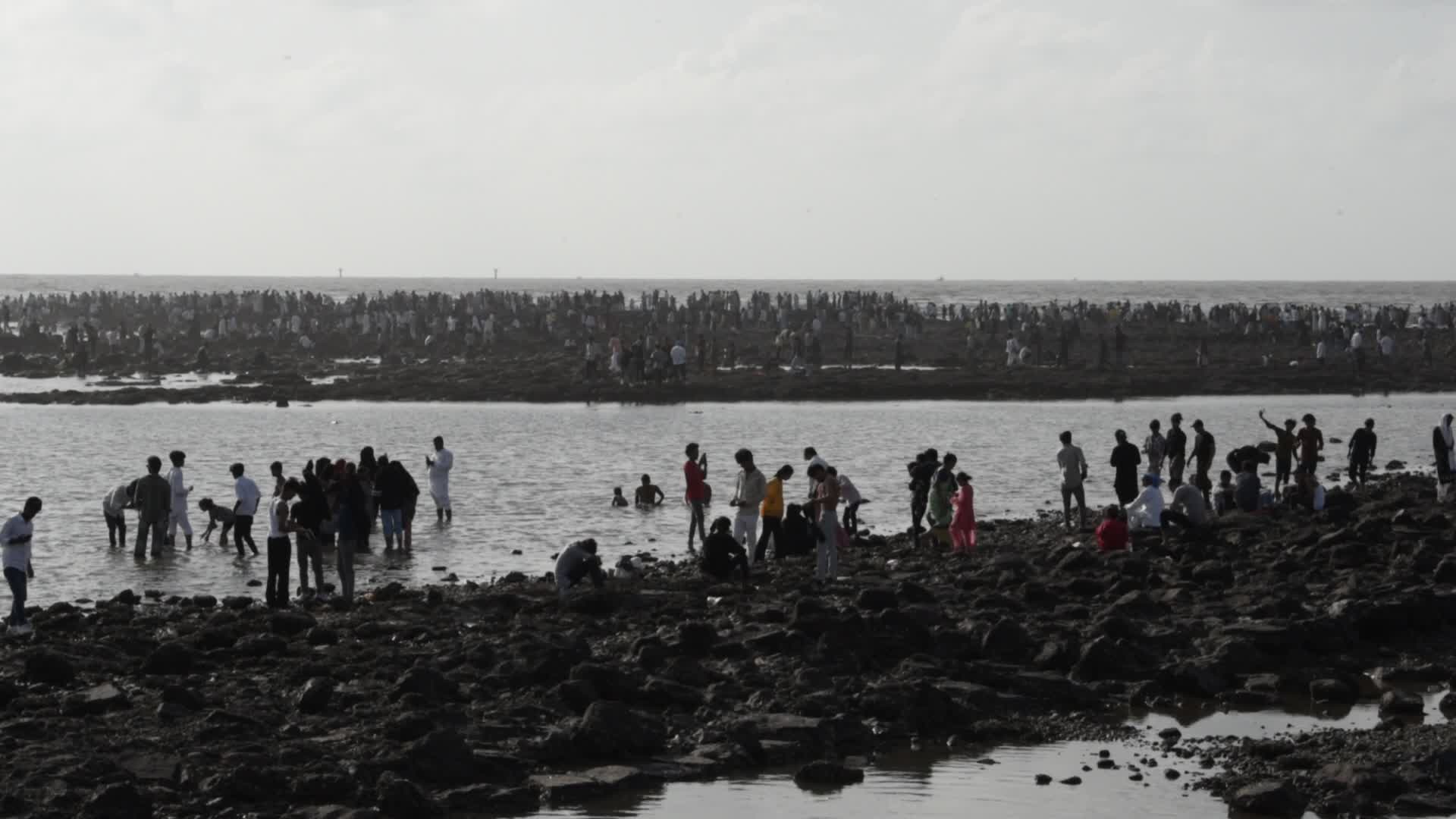 Devotees Throng Haji Ali Dargah In Mumbai