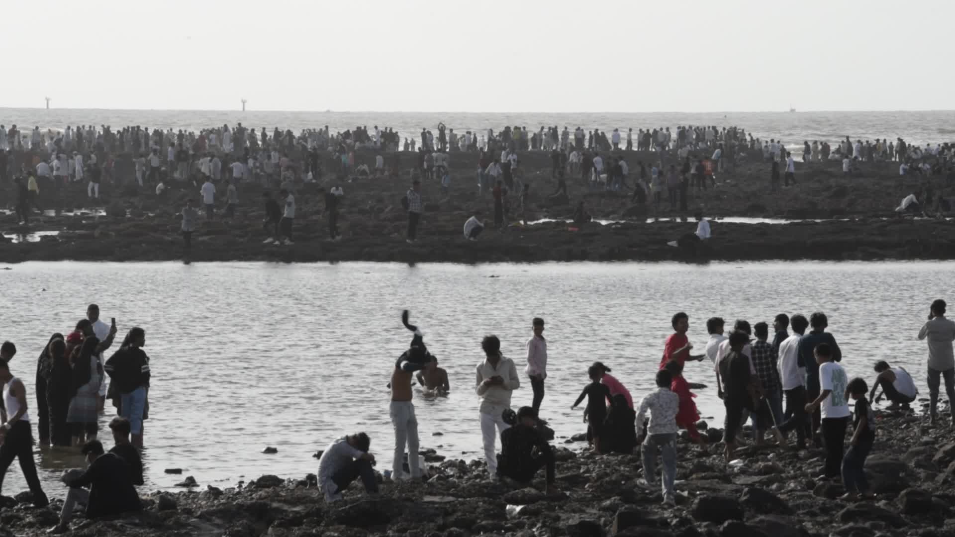 Devotees Throng Haji Ali Dargah In Mumbai