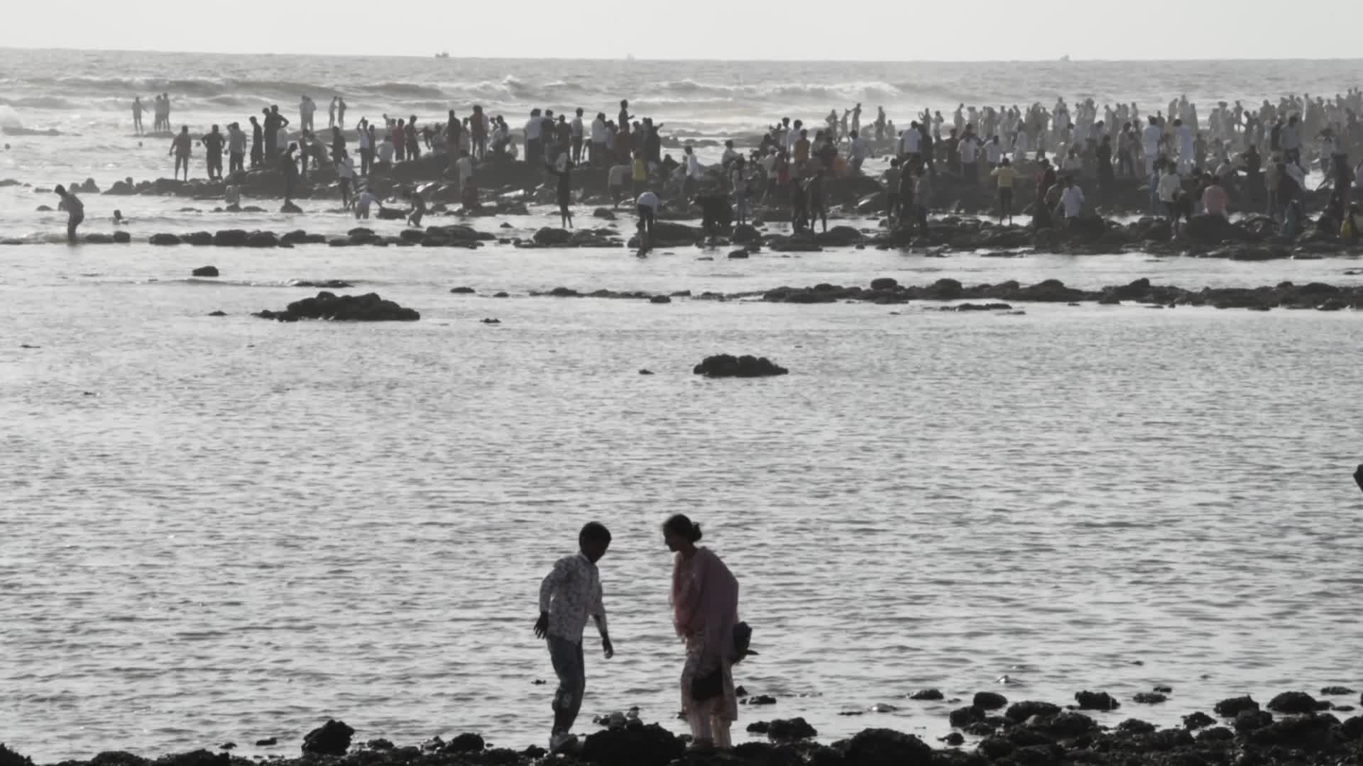 Devotees Throng Haji Ali Dargah In Mumbai
