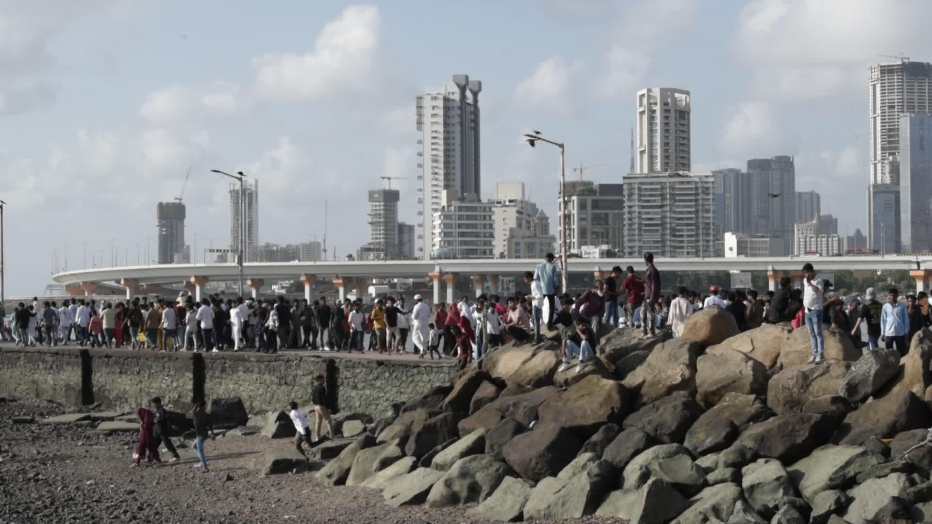 Devotees Throng Haji Ali Dargah In Mumbai