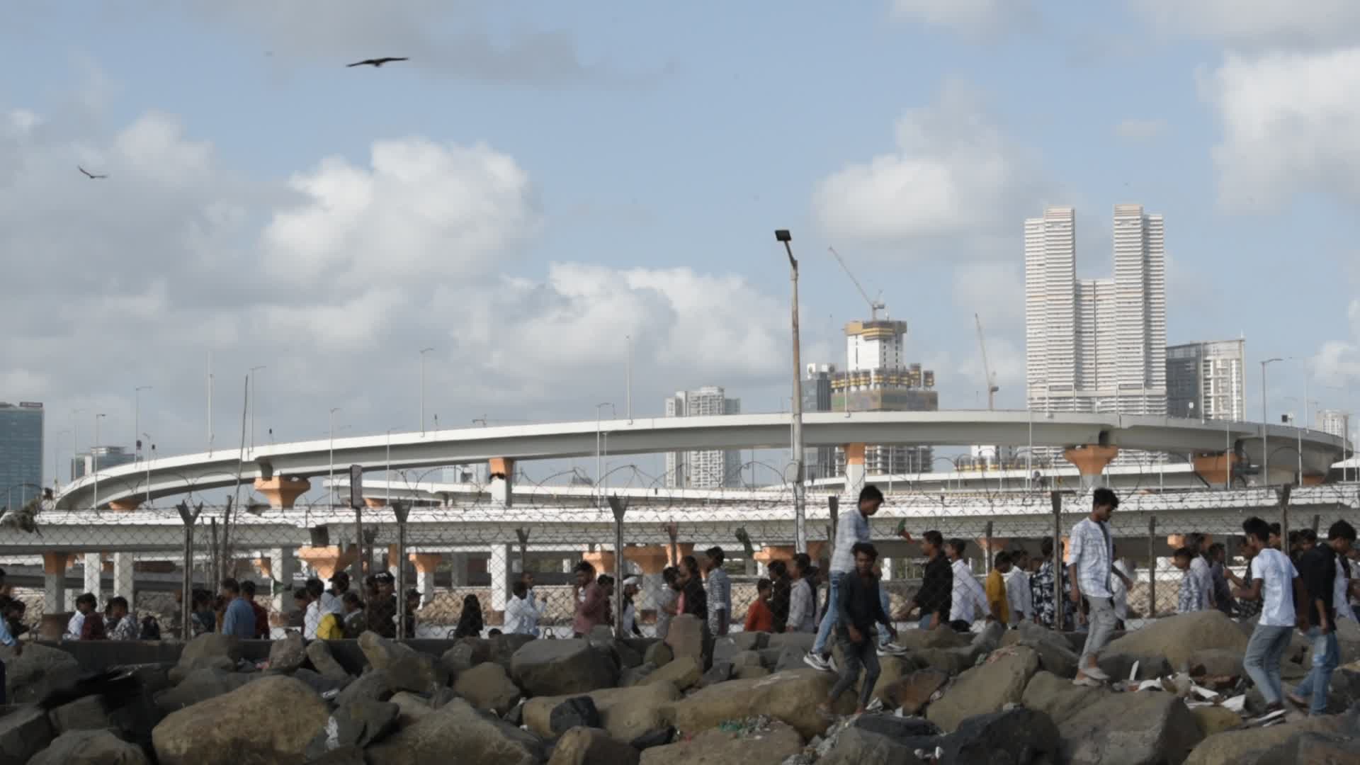 Devotees Throng Haji Ali Dargah In Mumbai