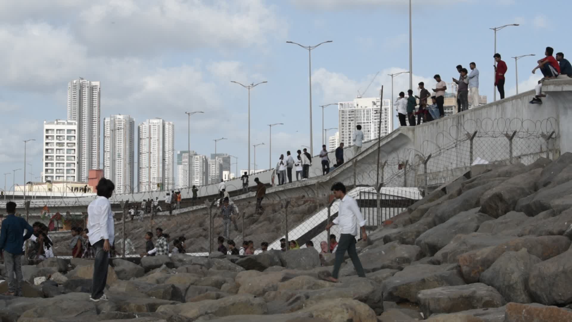 Devotees Throng Haji Ali Dargah In Mumbai