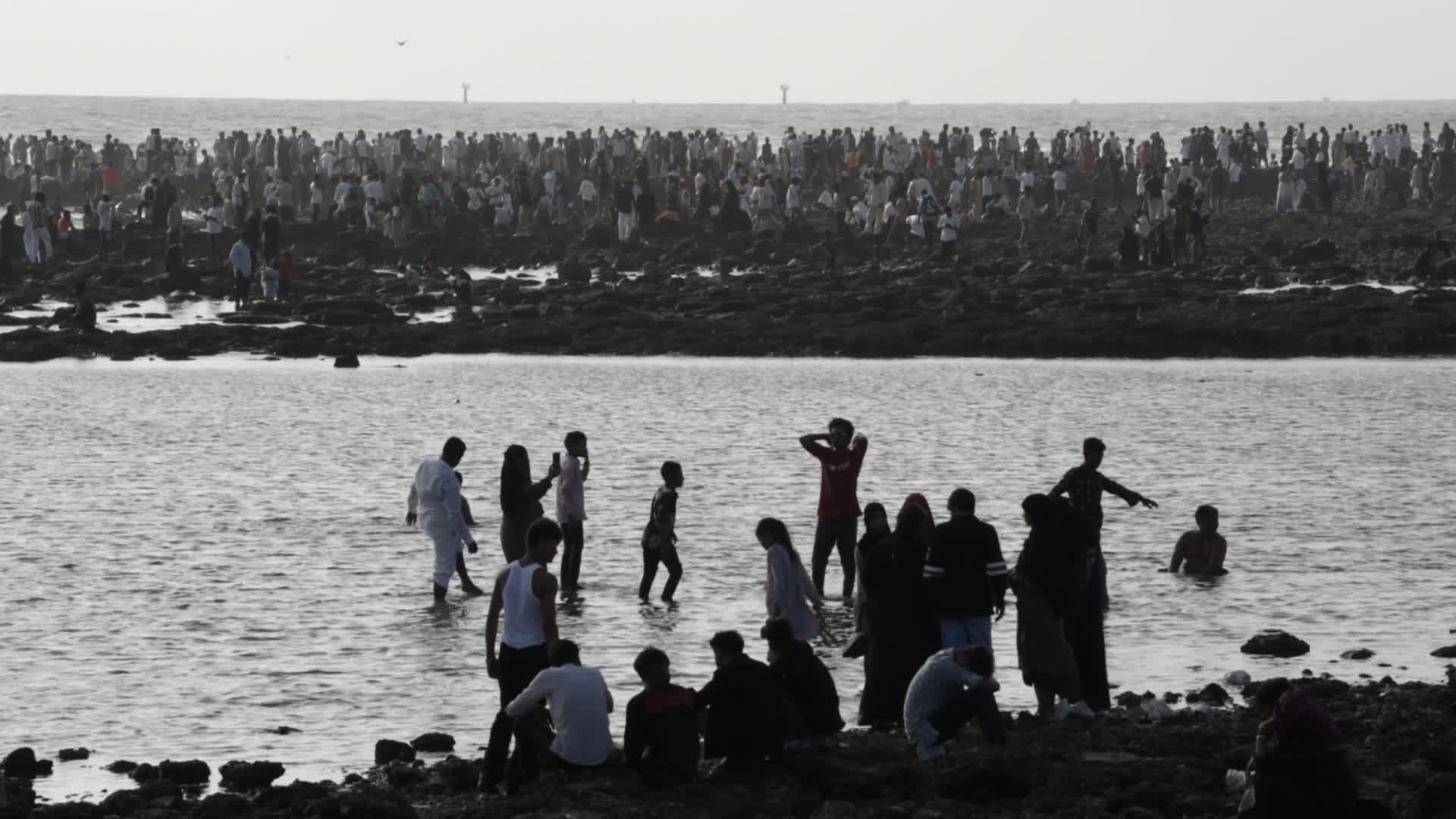 Devotees Throng Haji Ali Dargah In Mumbai