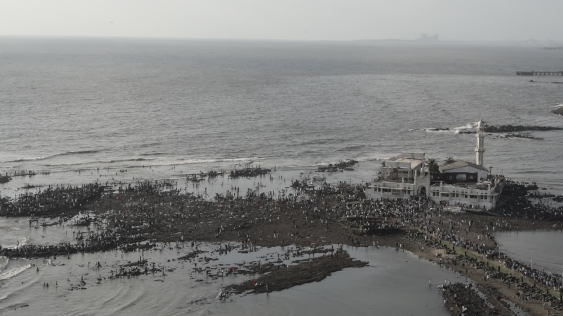 Devotees Throng Haji Ali Dargah In Mumbai