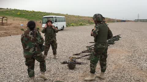 IS Conflict: Peshmerga Women At Bnaslawa Camp
