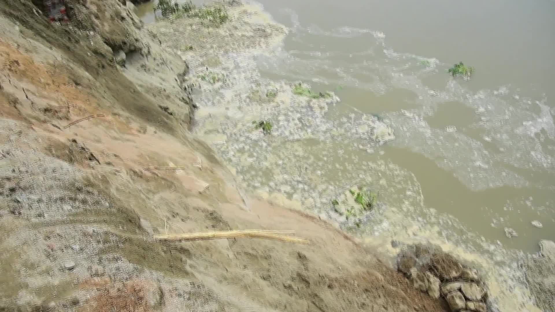 Soil erosion by river Brahmaputra in India - 05/27/2026
