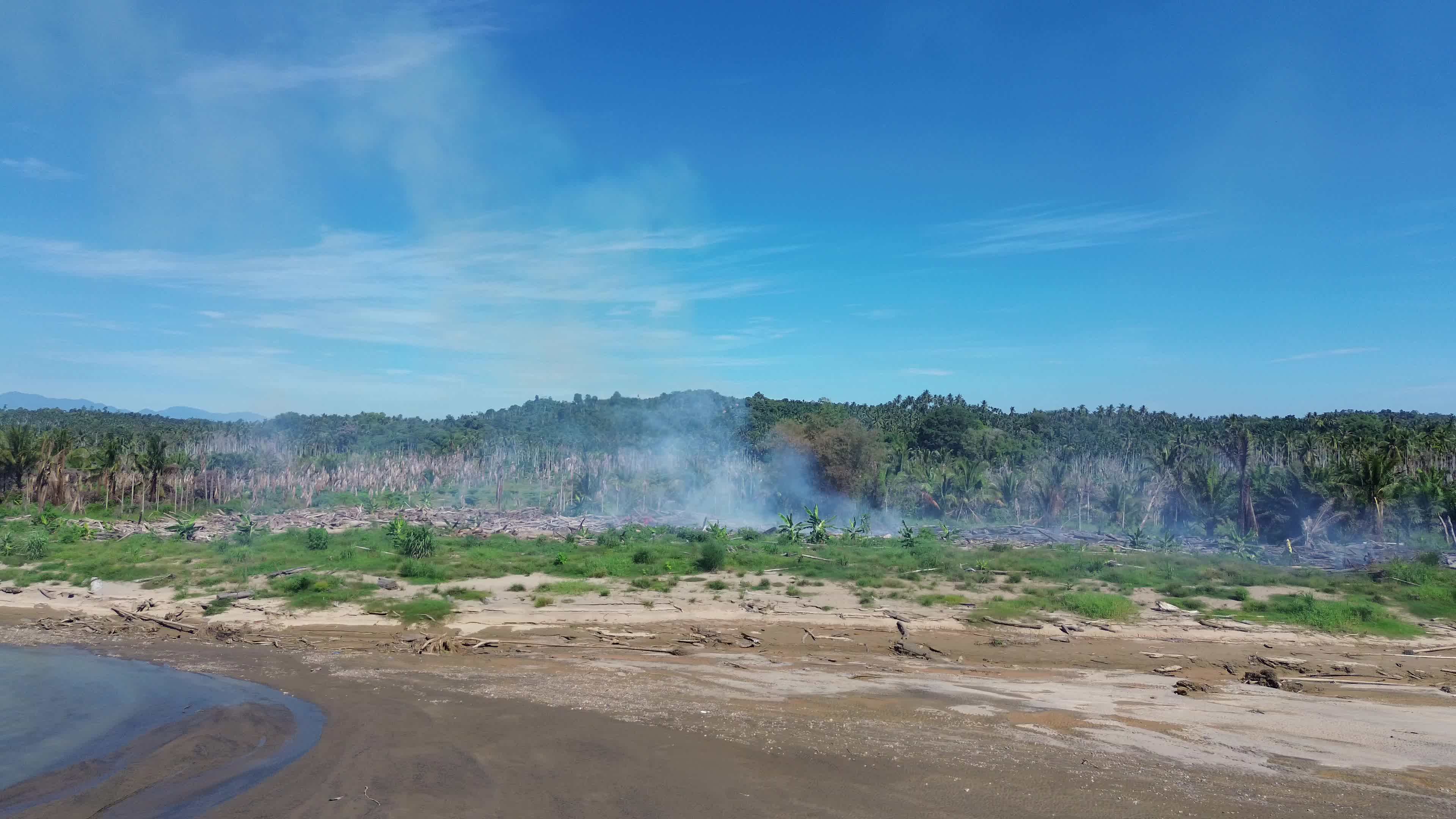 Log Fire in North Aceh