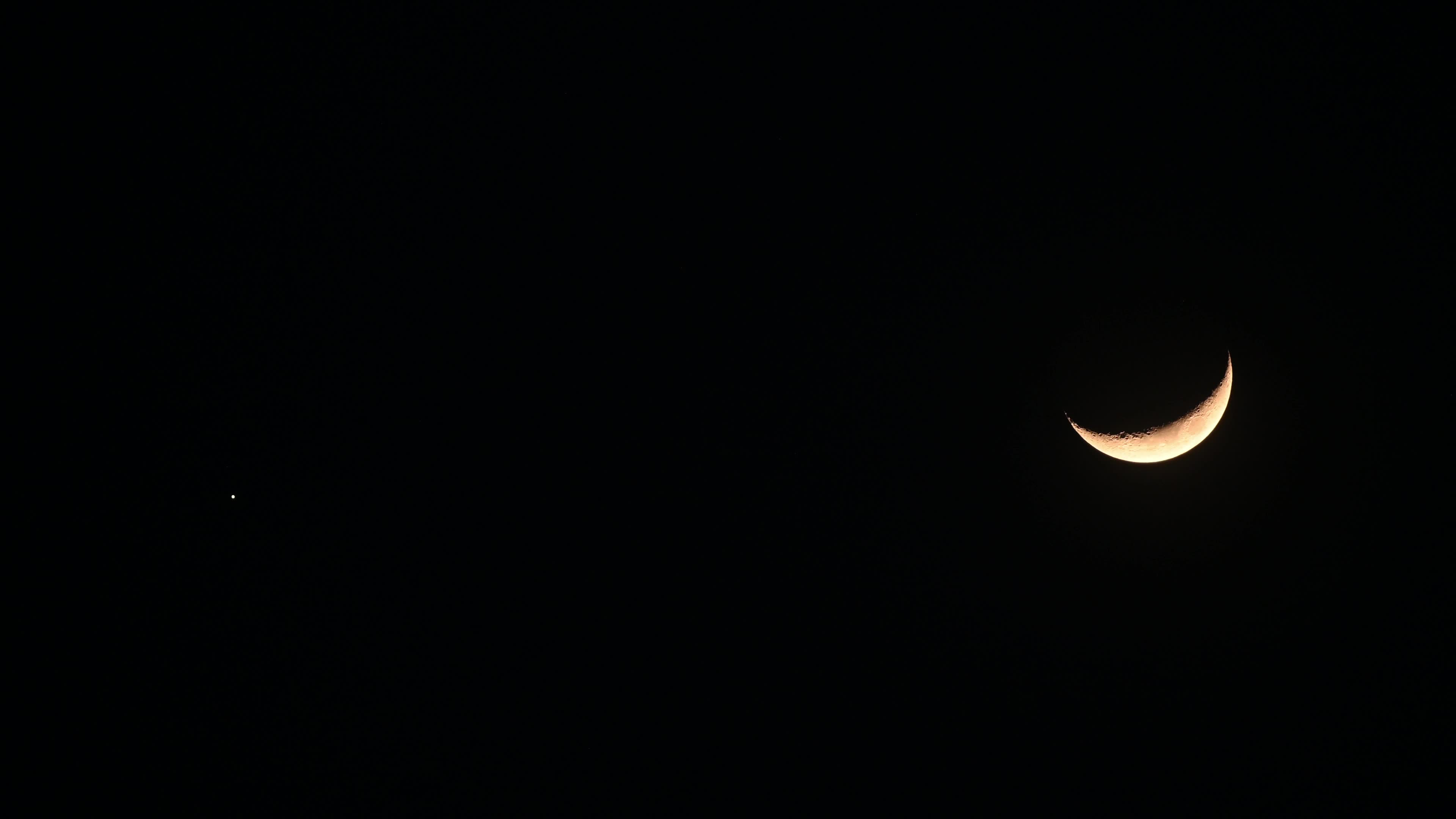 Moon and Jupiter conjunction