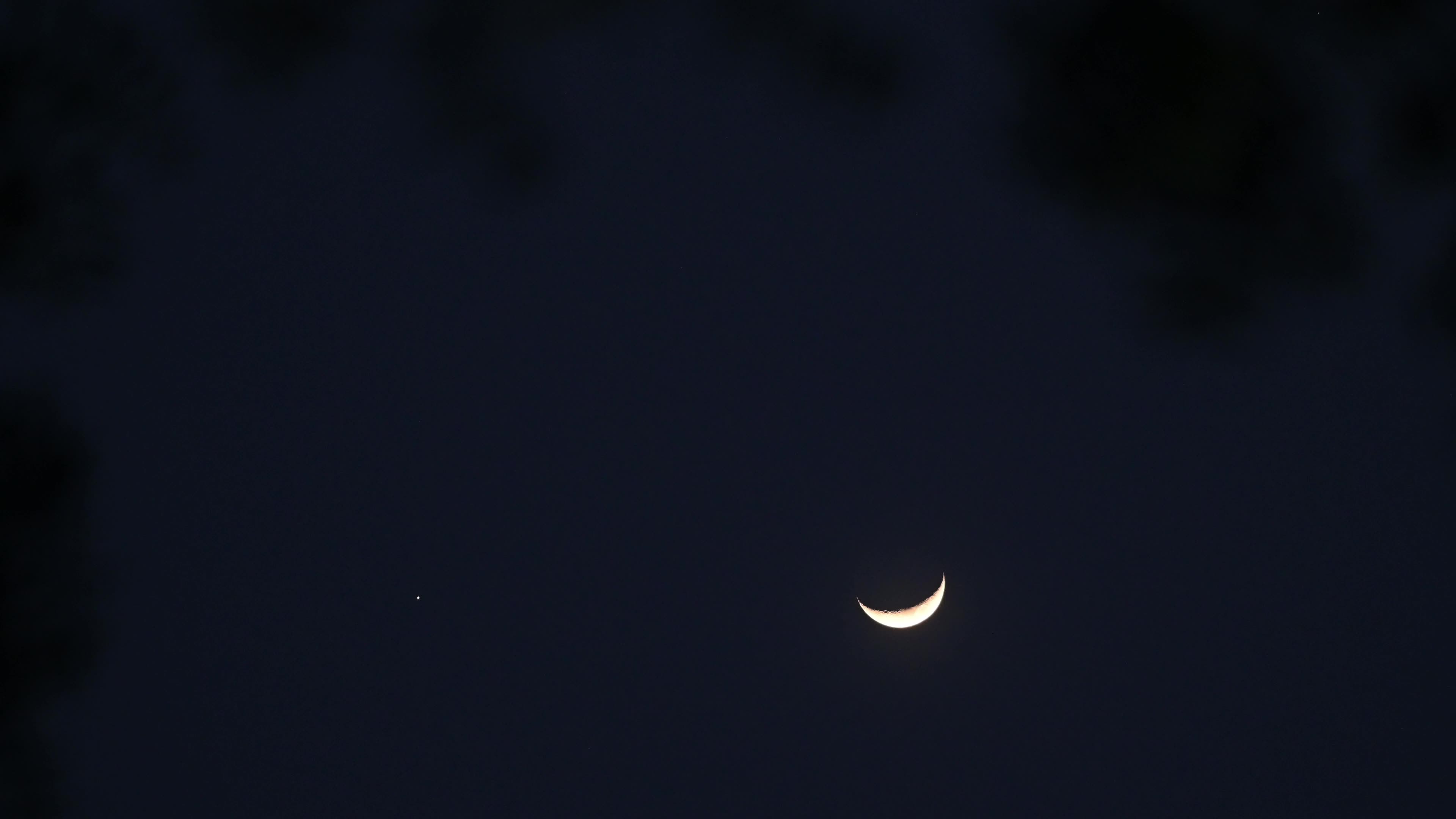 Moon and Jupiter conjunction