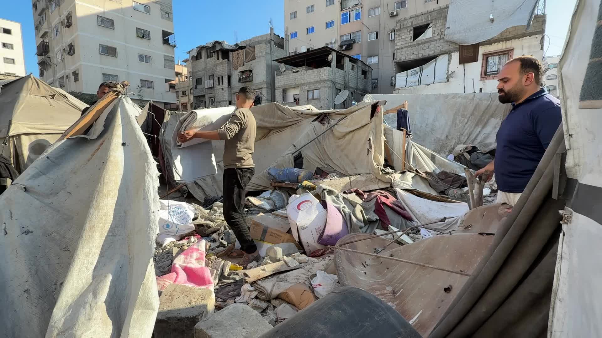 Aftermath Of Israeli Airstrike In Gaza, Palestine