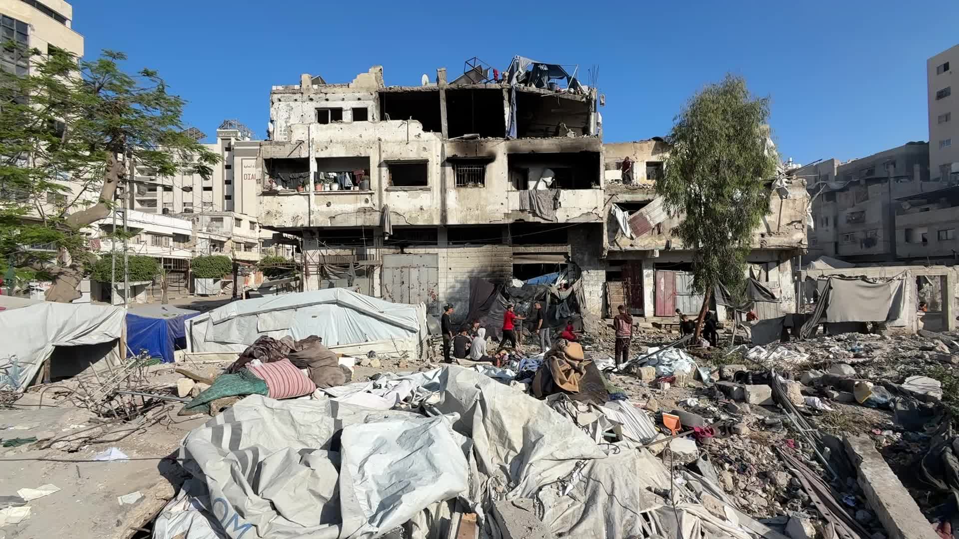 Aftermath Of Israeli Airstrike In Gaza, Palestine