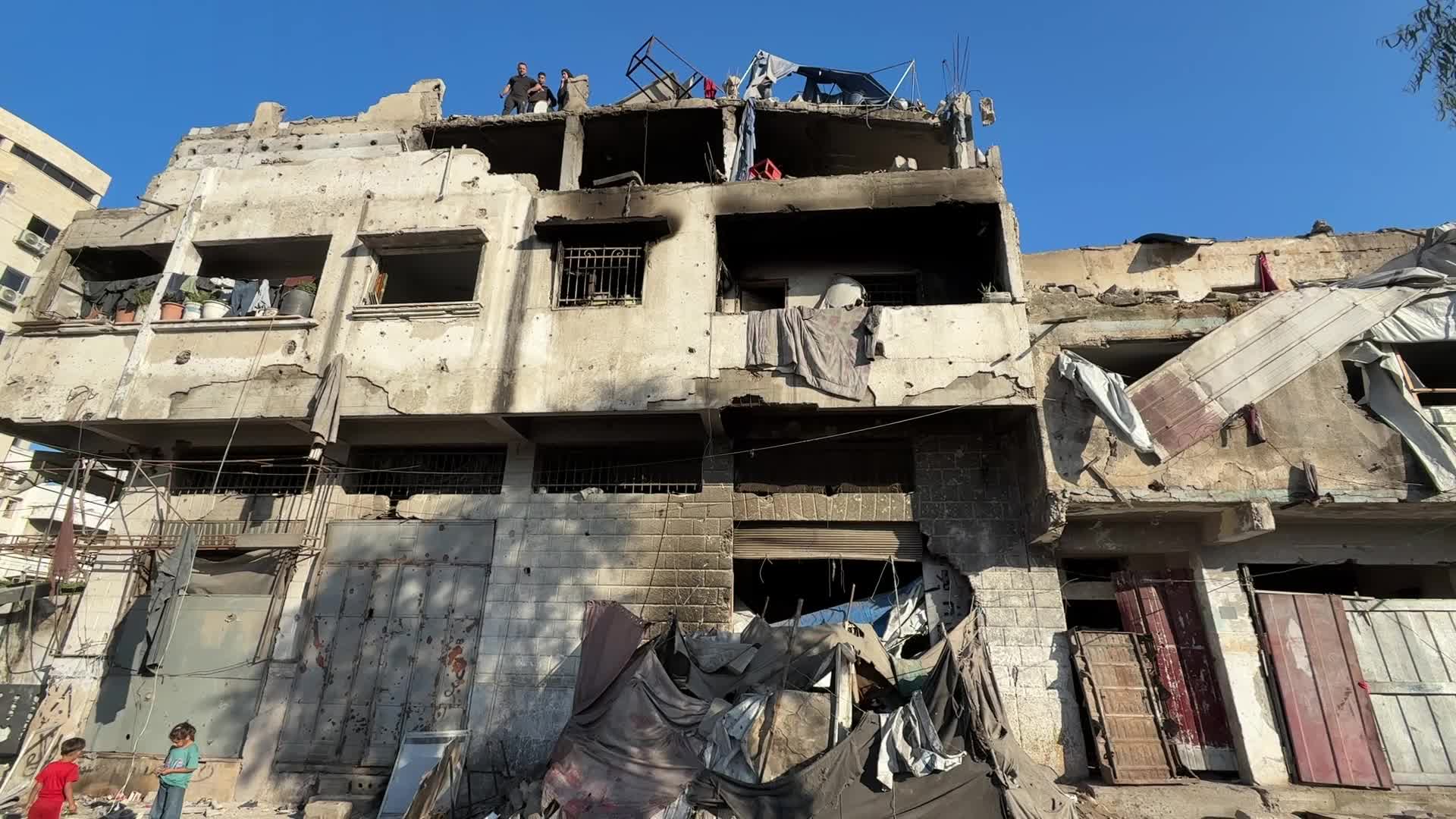 Aftermath Of Israeli Airstrike In Gaza, Palestine