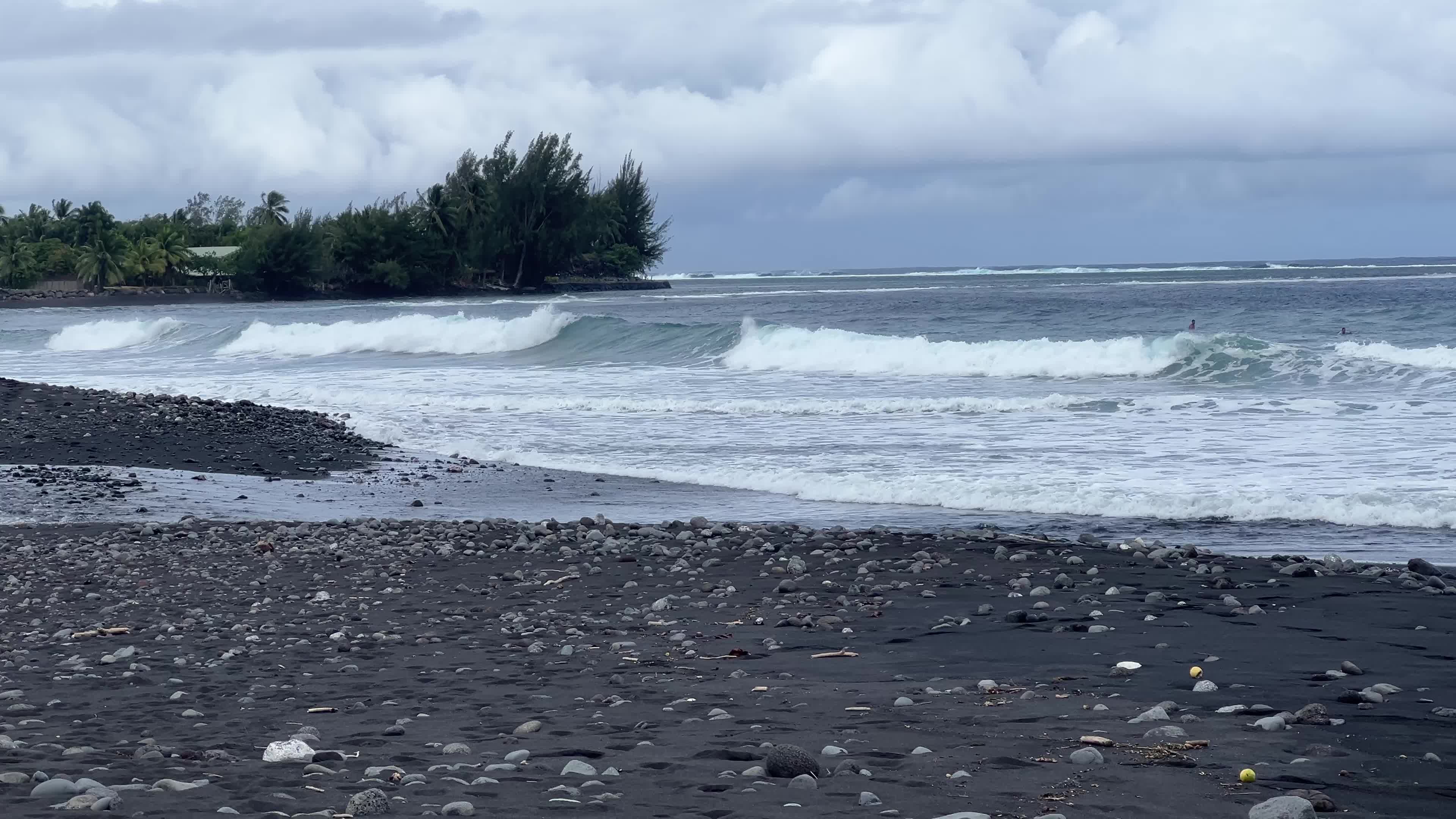 Surfing and boogie boarding in Tahiti