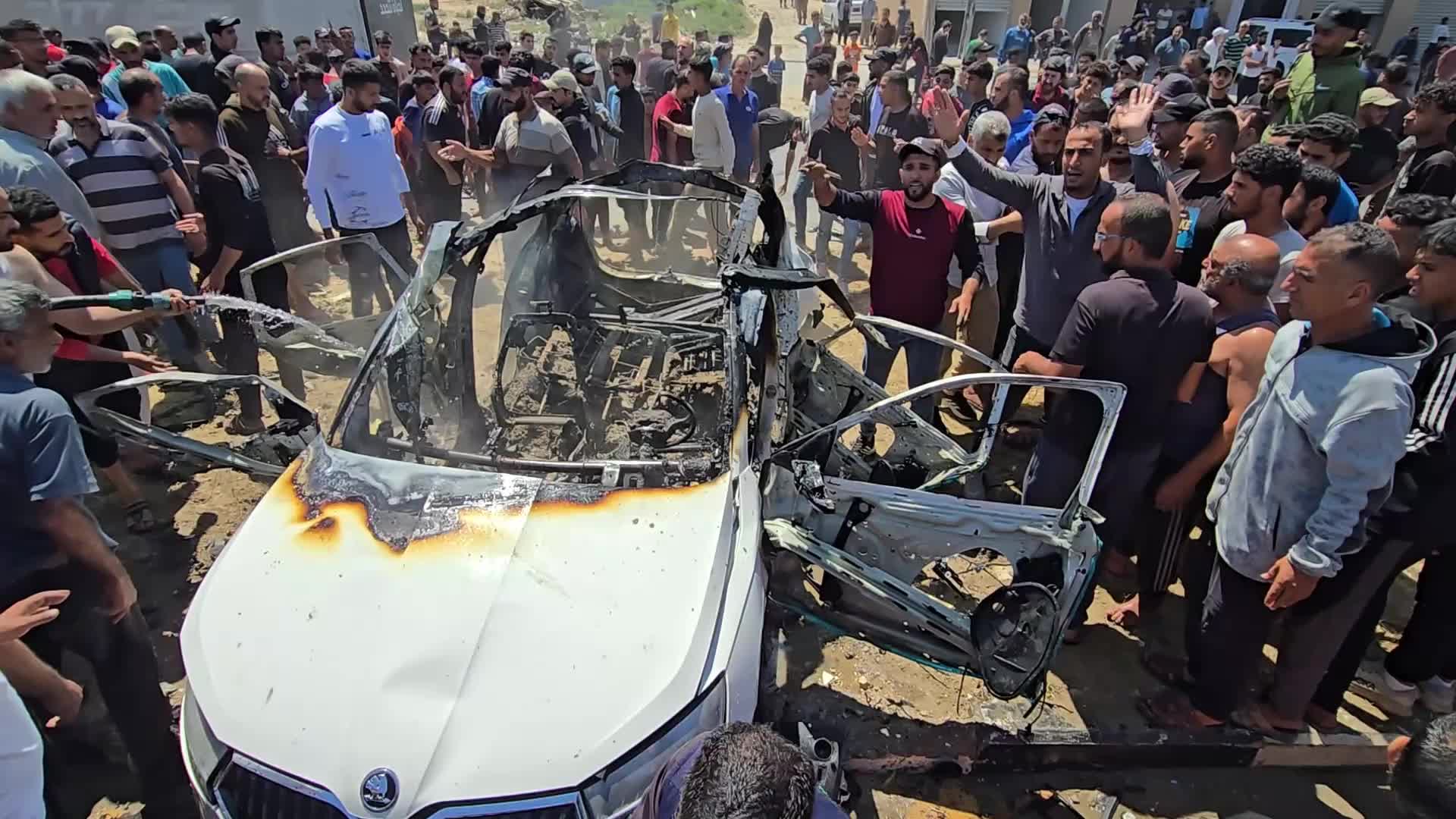 Israeli Airstrike In Deir al-Balah, In Gaza