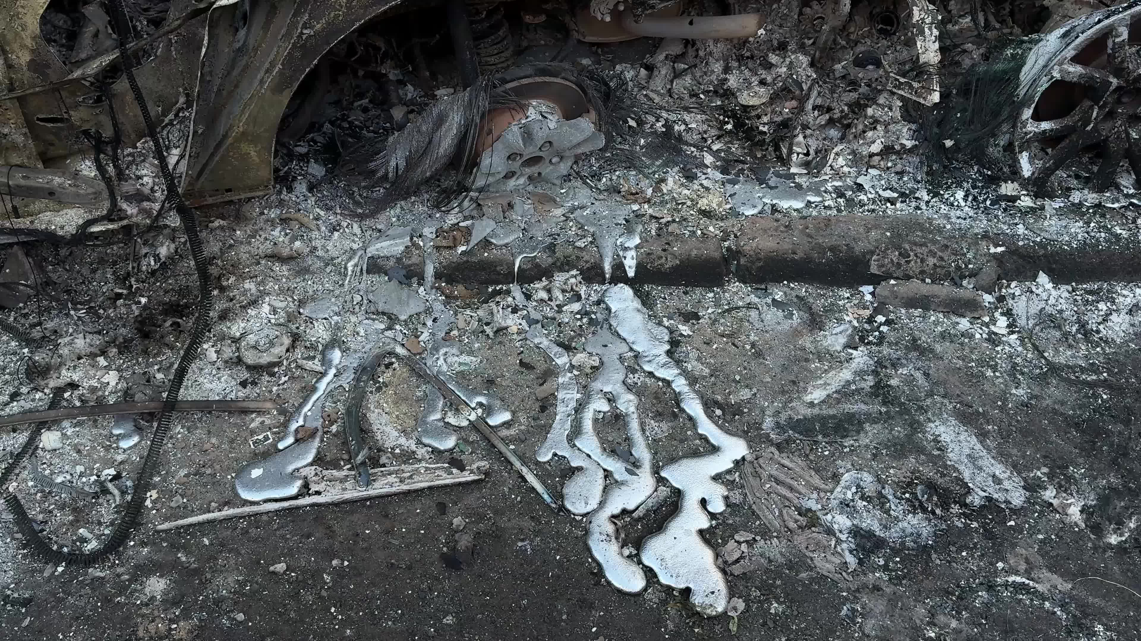 The aftermath of a massive Russian missile and drone attack on Kyiv, Ukraine