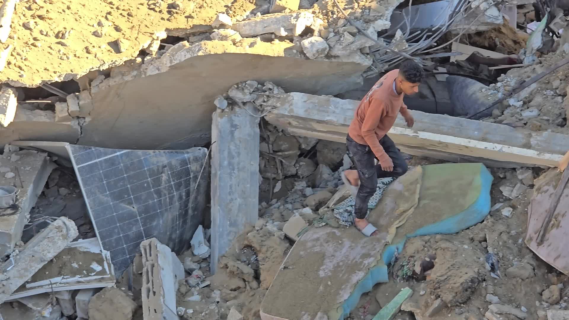 Aftermath Of Israeli Airstrike In Gaza