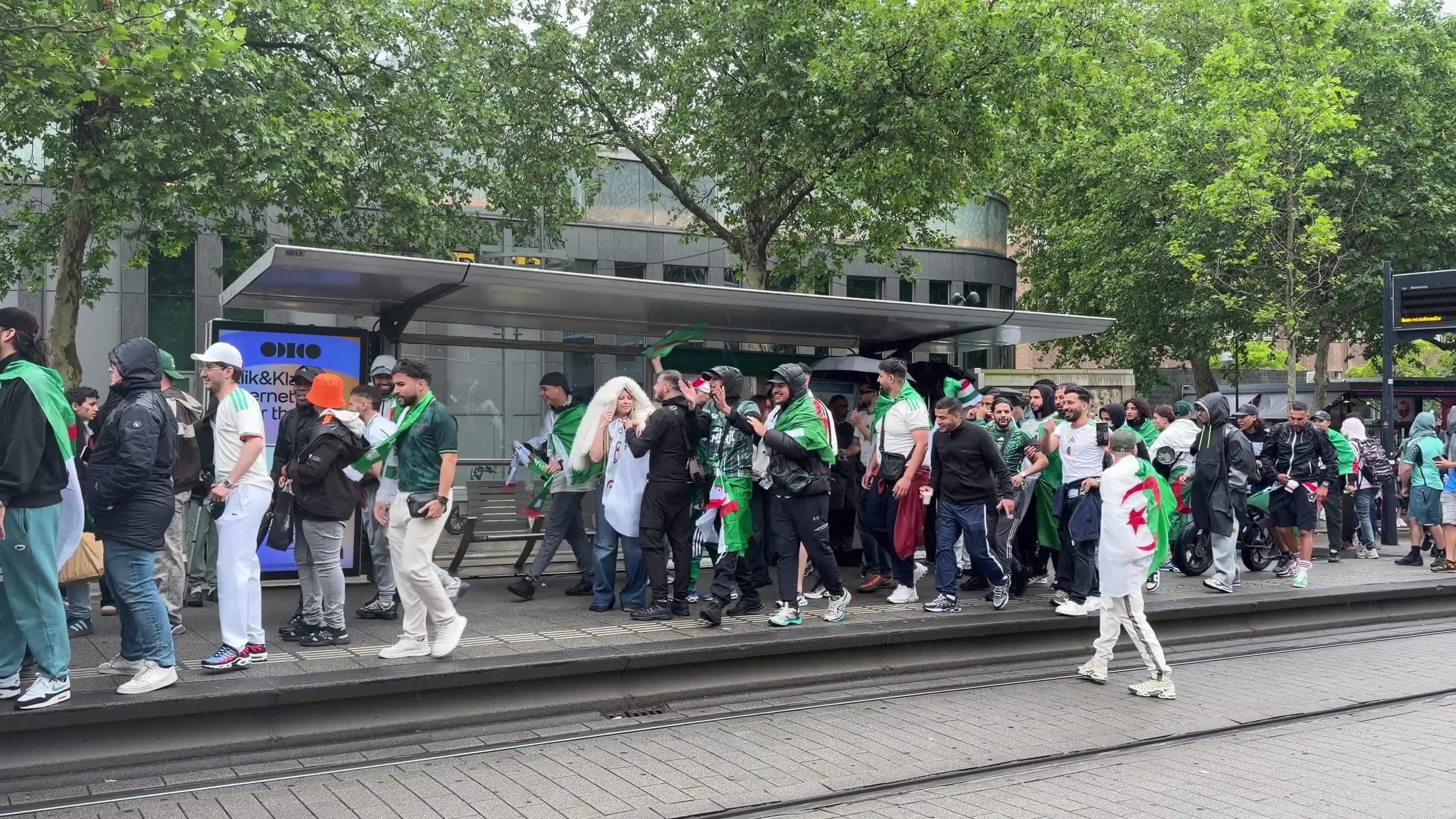 Football Fans Gather in Rotterdam Ahead of International Match