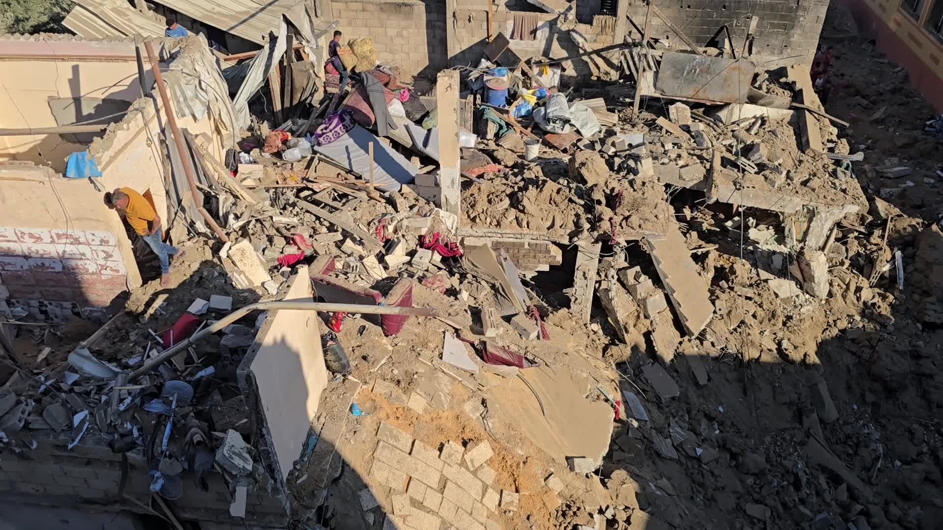 Aftermath Of Israeli Airstrike In Gaza