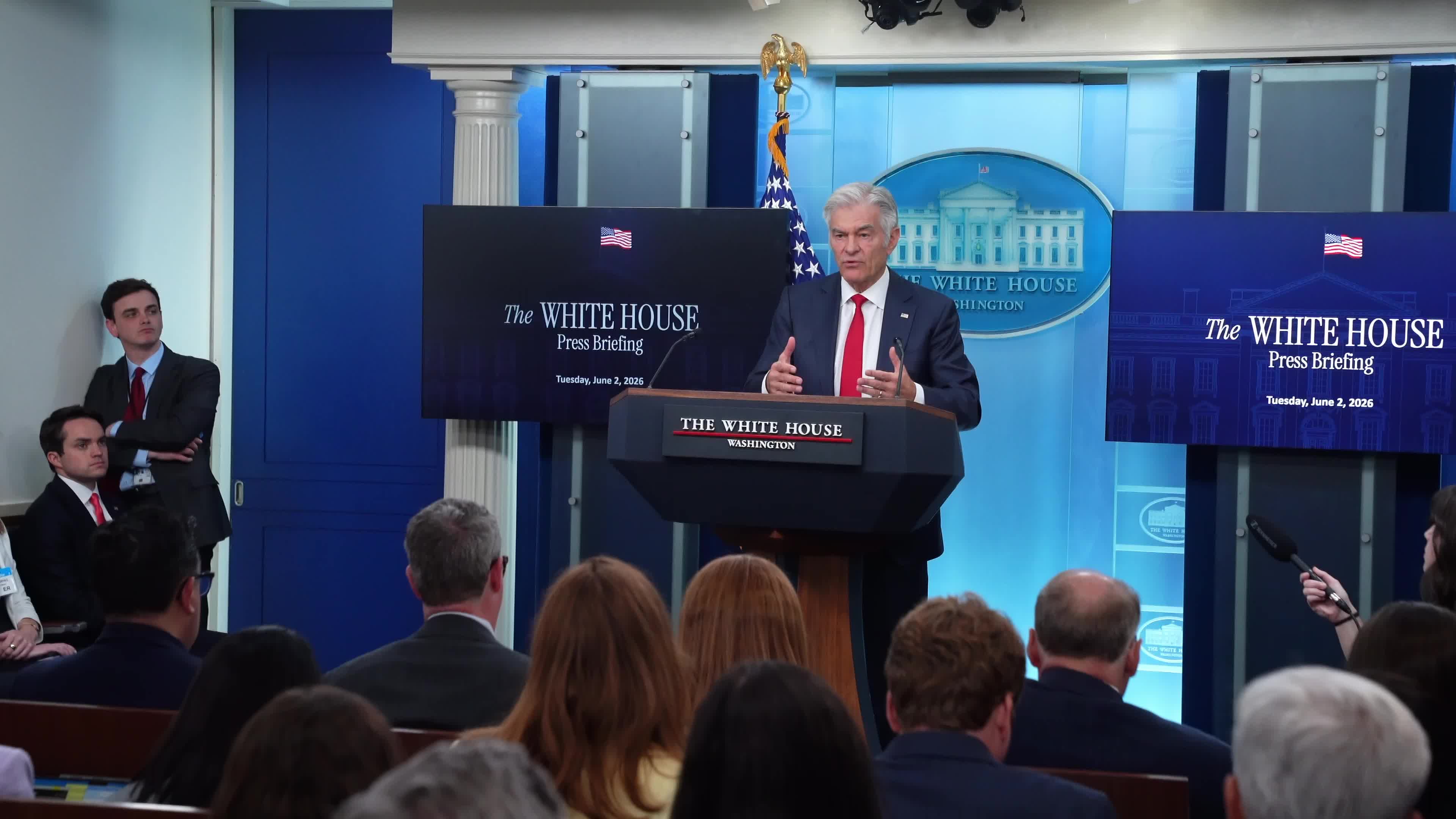 Dr. Mehmet Oz White House weekly press briefing