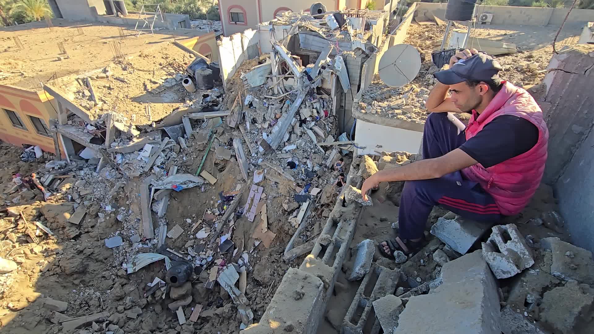 Aftermath Of Israeli Airstrike In Gaza