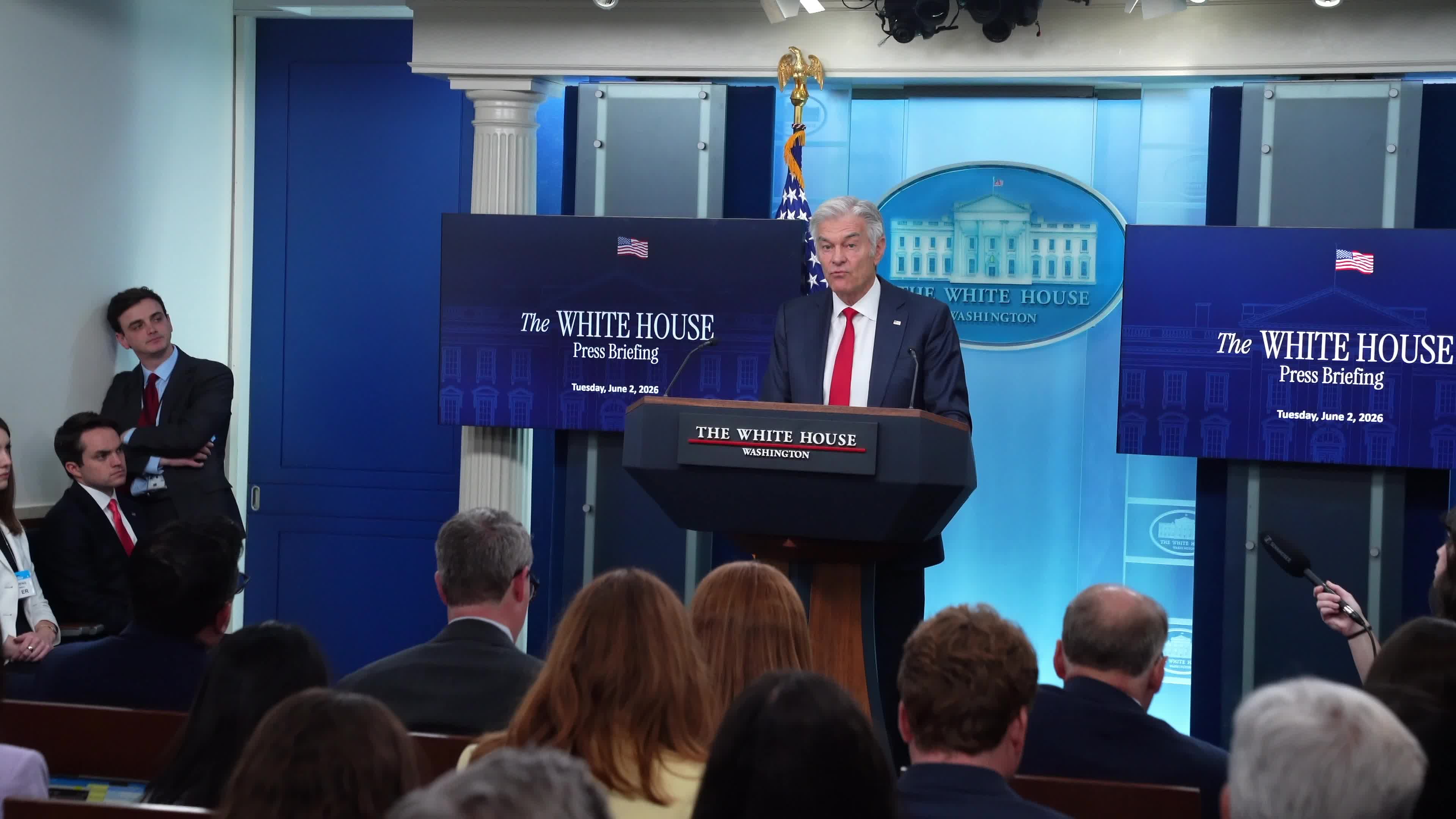 Dr. Mehmet Oz White House weekly press briefing