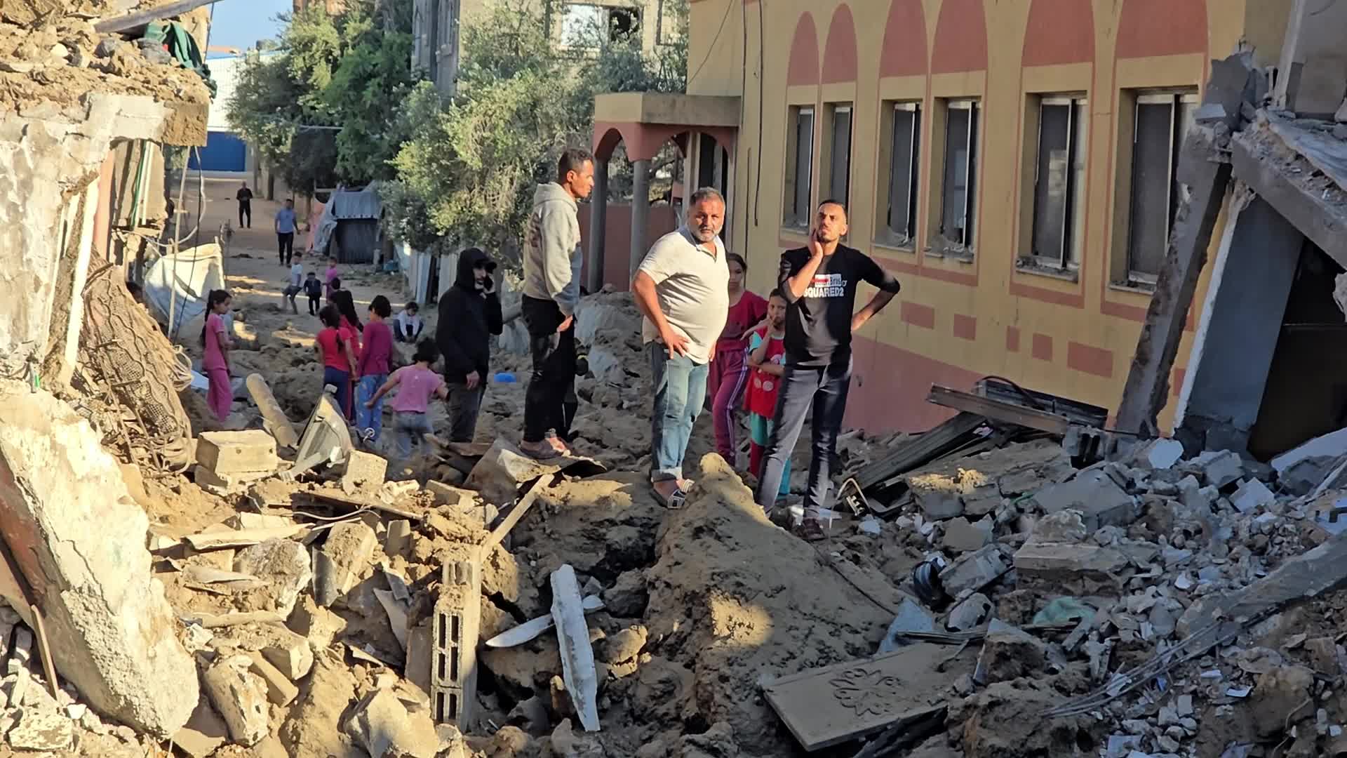 Aftermath Of Israeli Airstrike In Gaza