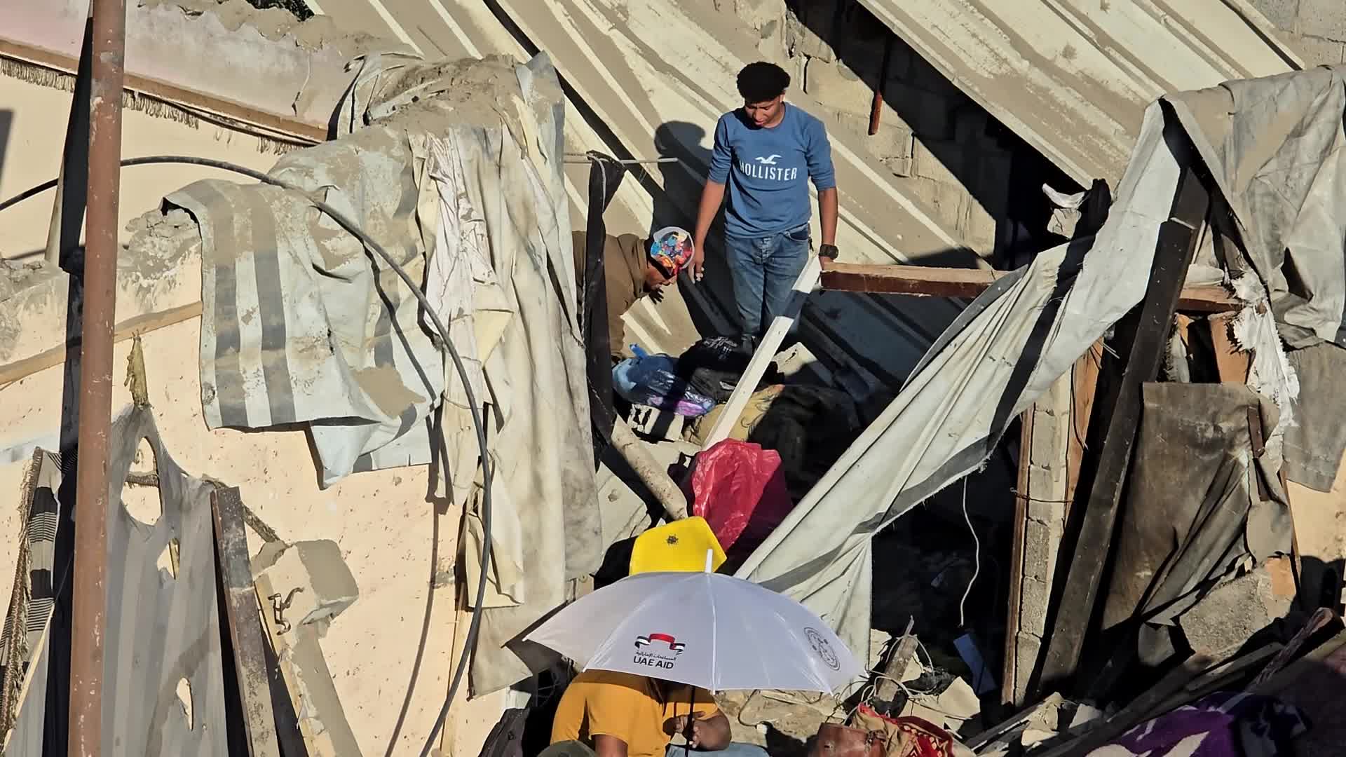 Aftermath Of Israeli Airstrike In Gaza