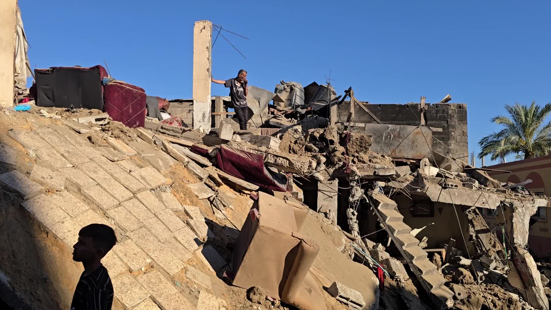 Aftermath Of Israeli Airstrike In Gaza