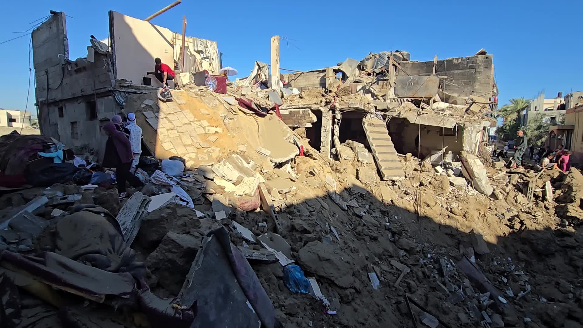Aftermath Of Israeli Airstrike In Gaza