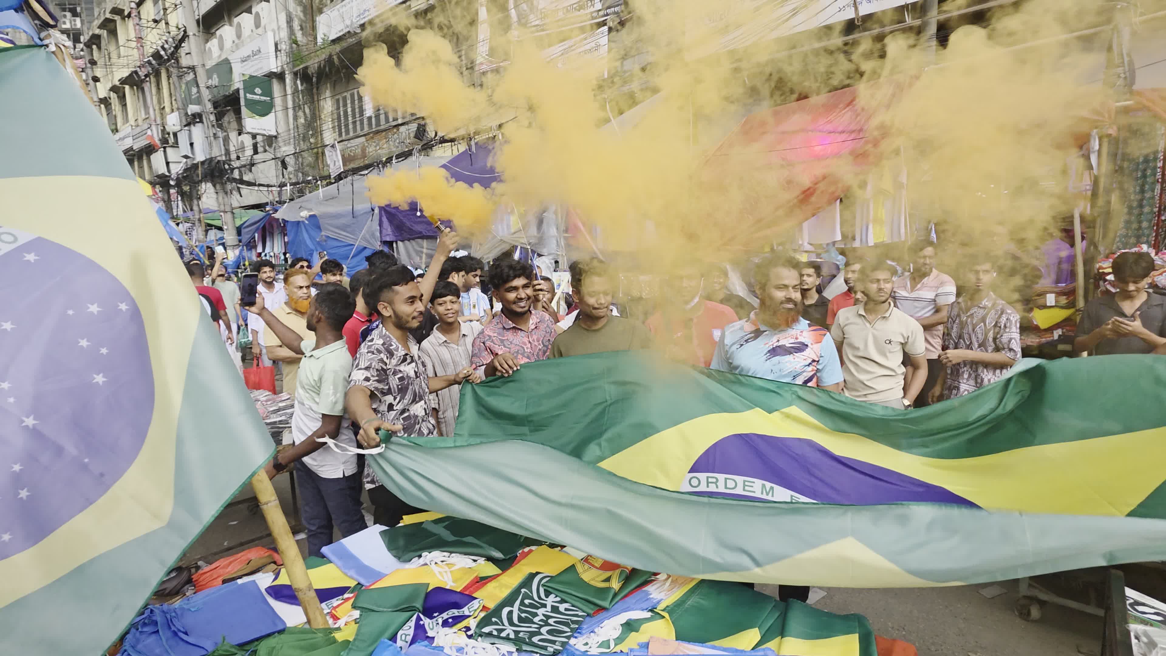 FIFA World Cup Fever In Dhaka.