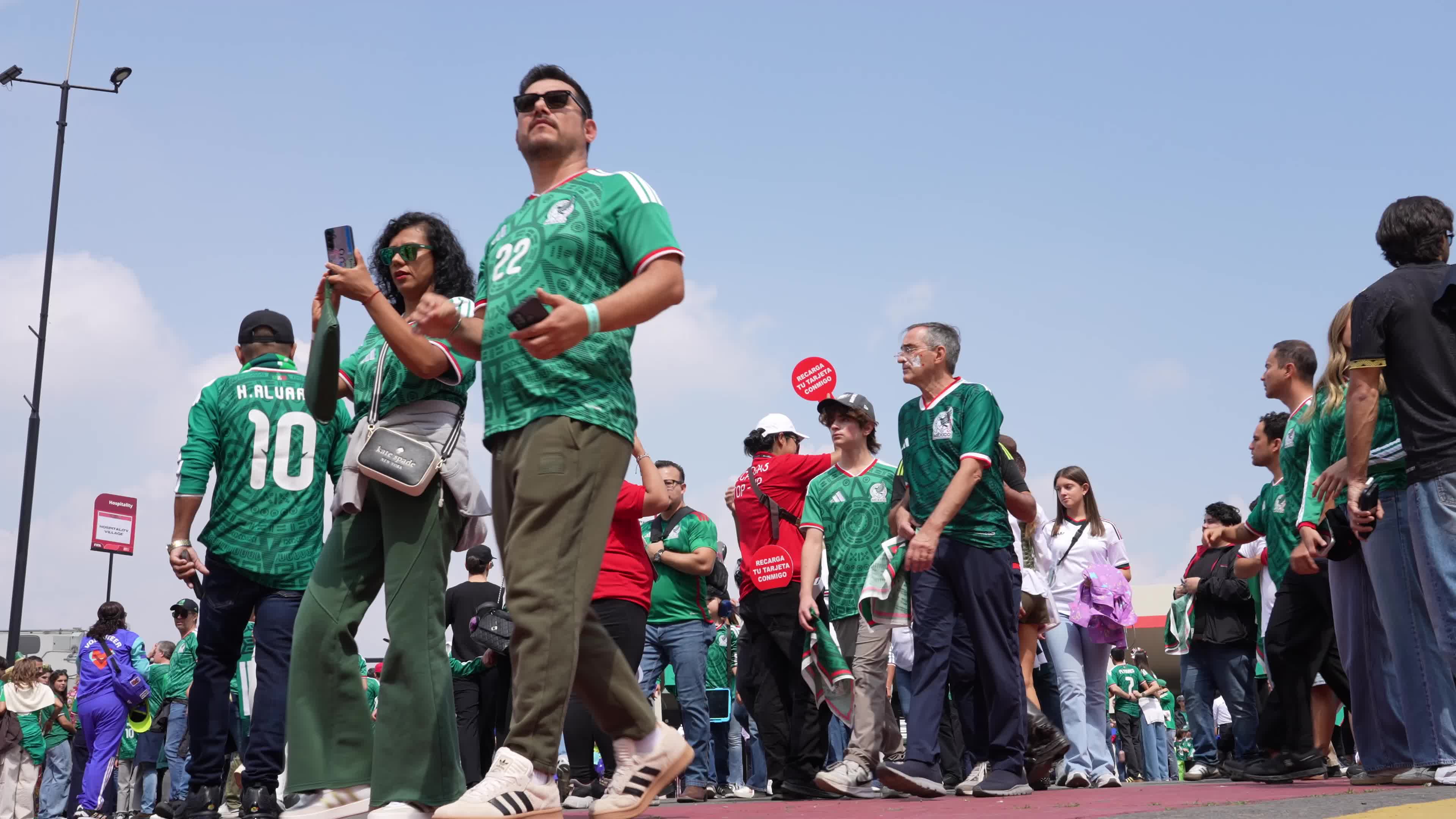 Fans Outside Stadium Ahead of FIFA World Cup Match Between Mexico and South Africa