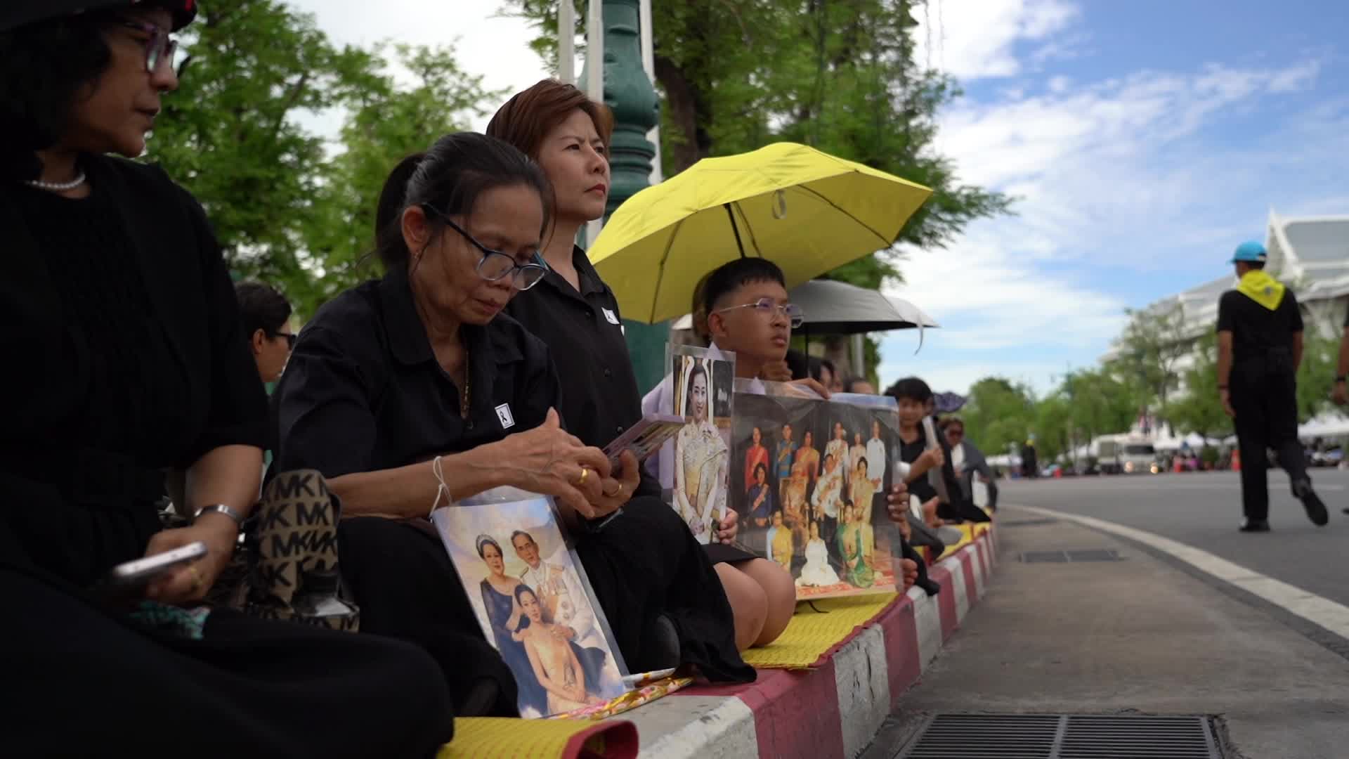 Royal Vehicle Procession Carrying Remains Princess Bajrakitiyabha.