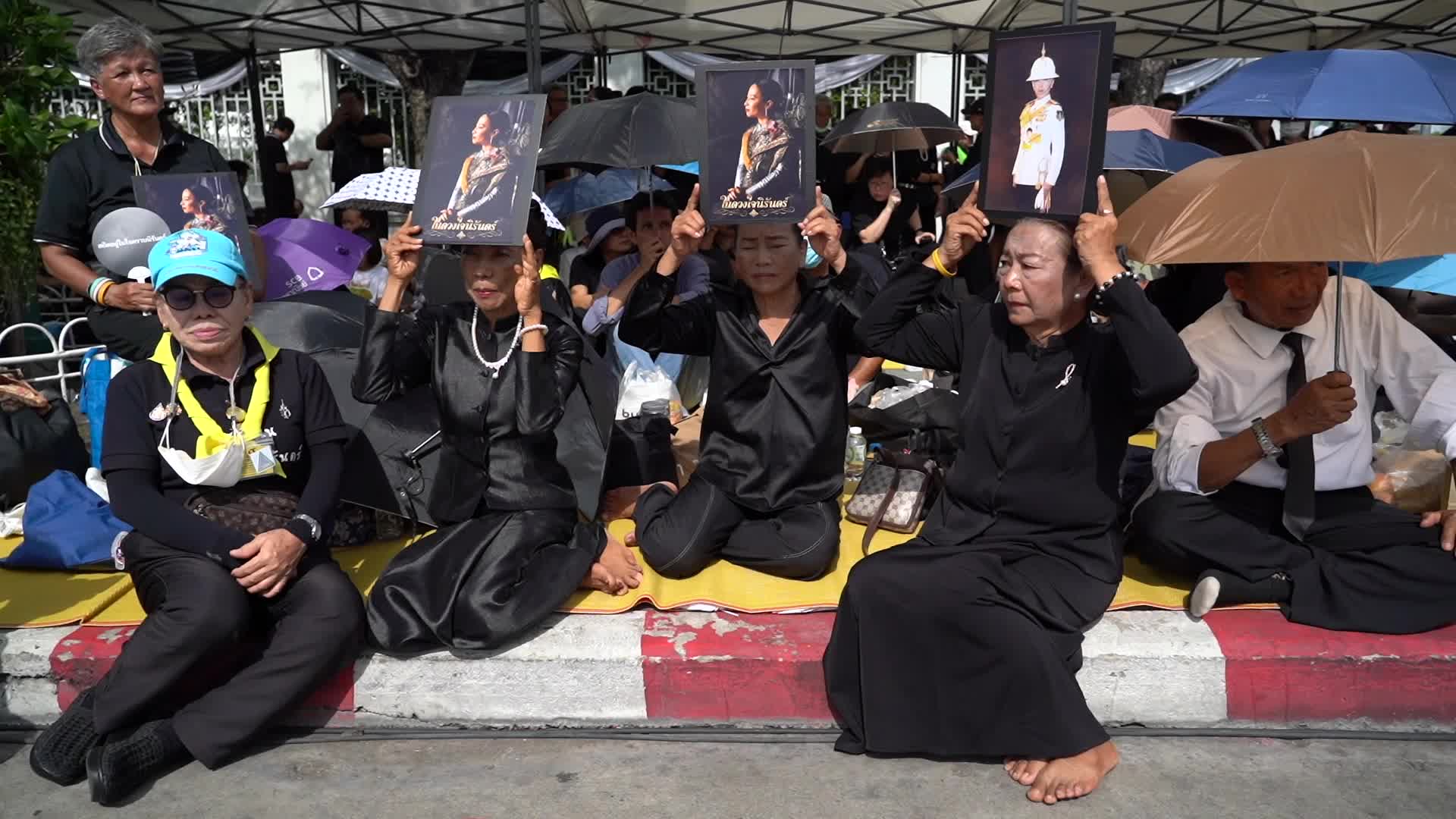 Royal Vehicle Procession Carrying Remains Princess Bajrakitiyabha.